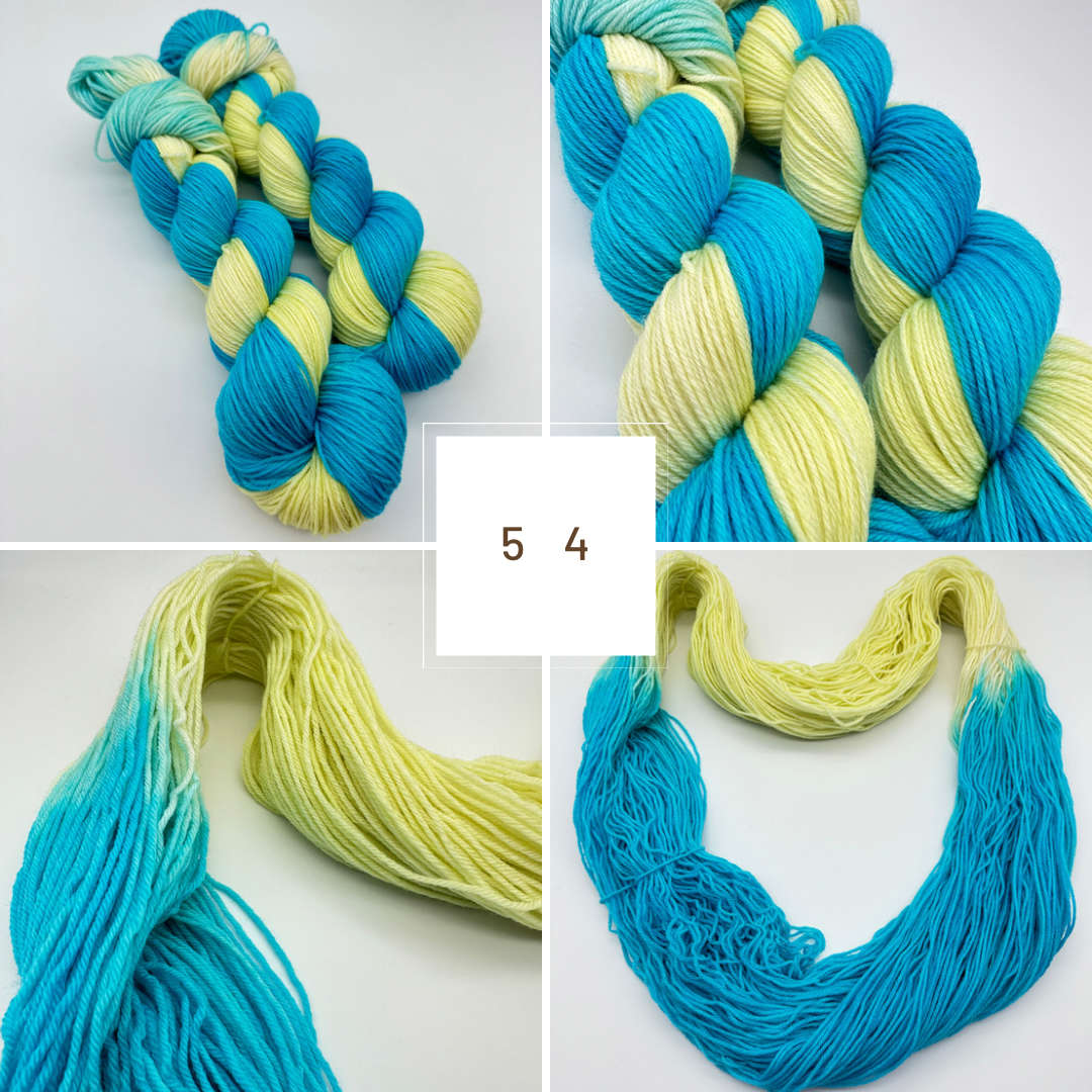 Unperfekte Schönheit Nr. 54 – Handgefärbte Sockenwolle 4-fach, 100 g Sonderpreis