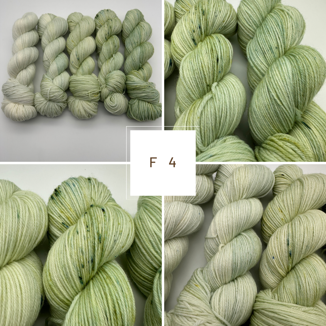 Fade Set "Frühlingsbeginn" 4-fach, 5 Stränge je 100g, Nr. F4