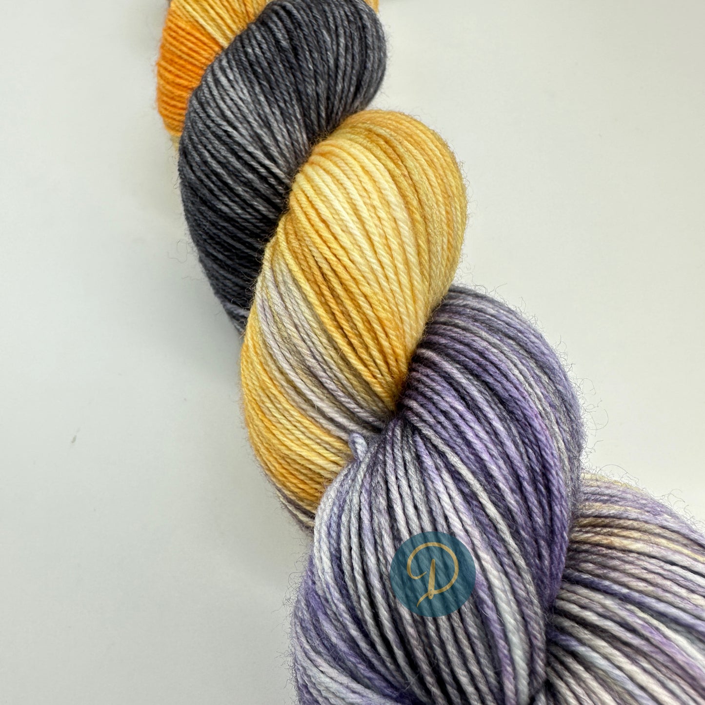 Handgefärbte Sockenwolle, 4-fach Wolle, 100 g, Nr. 115