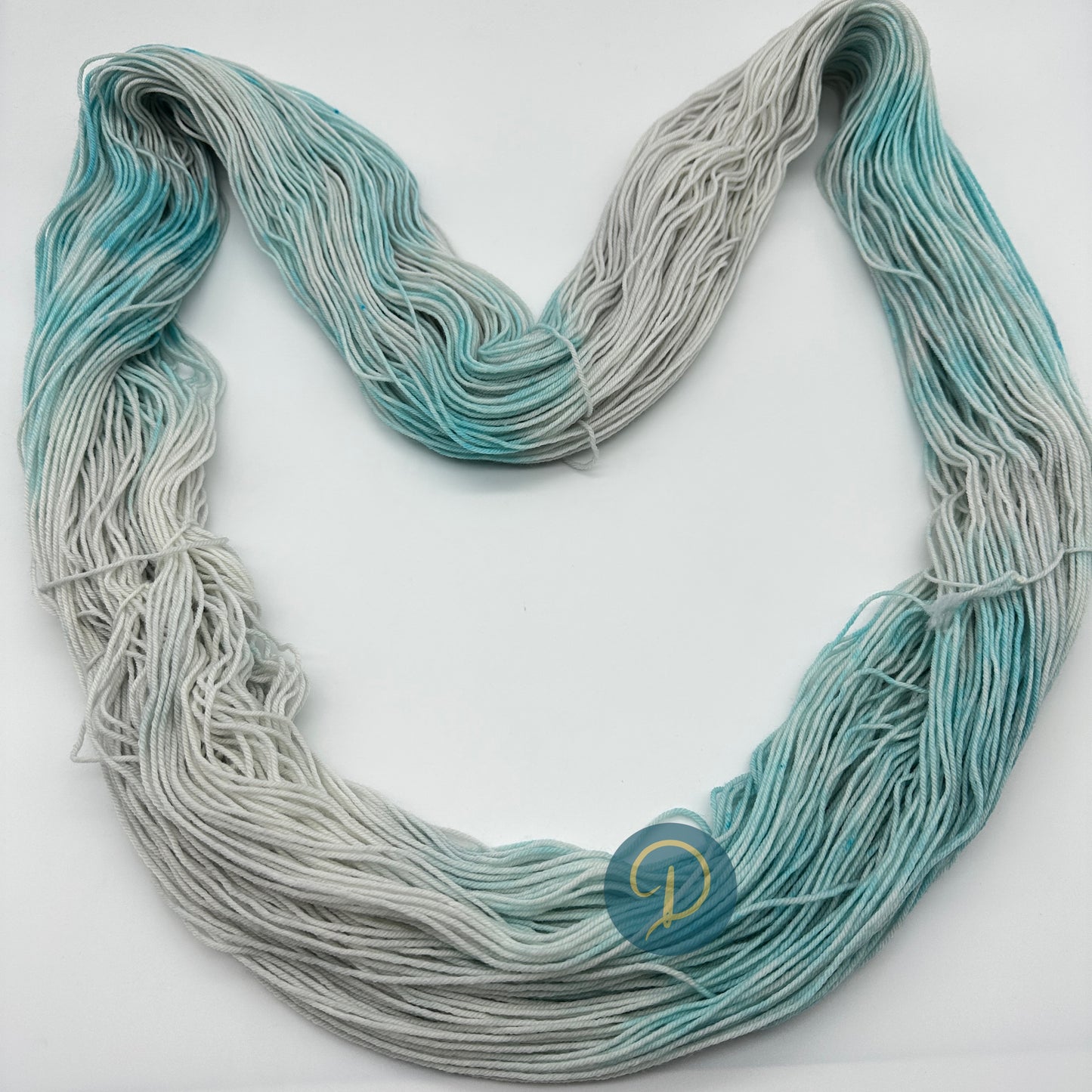 Handgefärbte Sockenwolle, 4-fach Wolle, 100 g, Nr. 15A