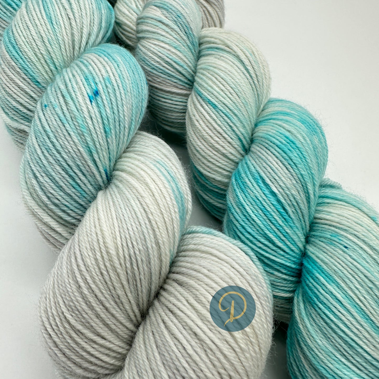 Handgefärbte Sockenwolle, 4-fach Wolle, 100 g, Nr. 15A