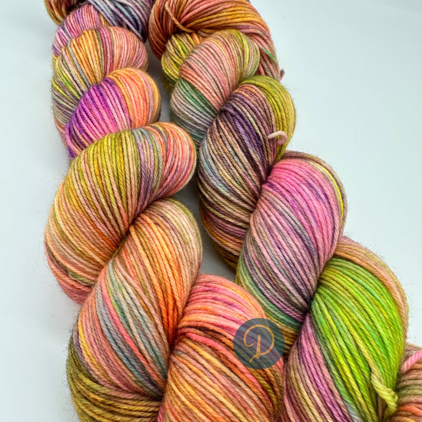 Handgefärbte Sockenwolle, 4-fach Wolle, 100 g, Nr. 116