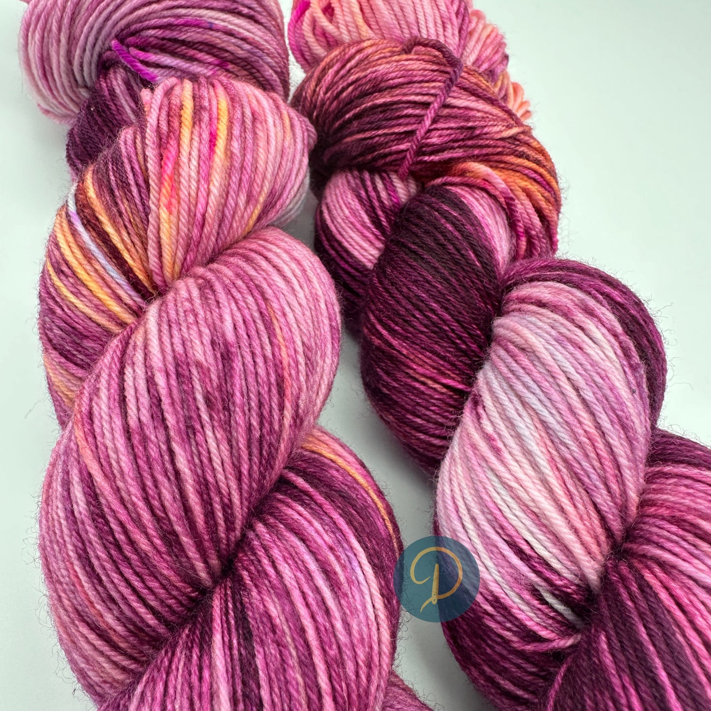 Handgefärbte Sockenwolle, 4-fach Wolle, 100 g, Nr. 118