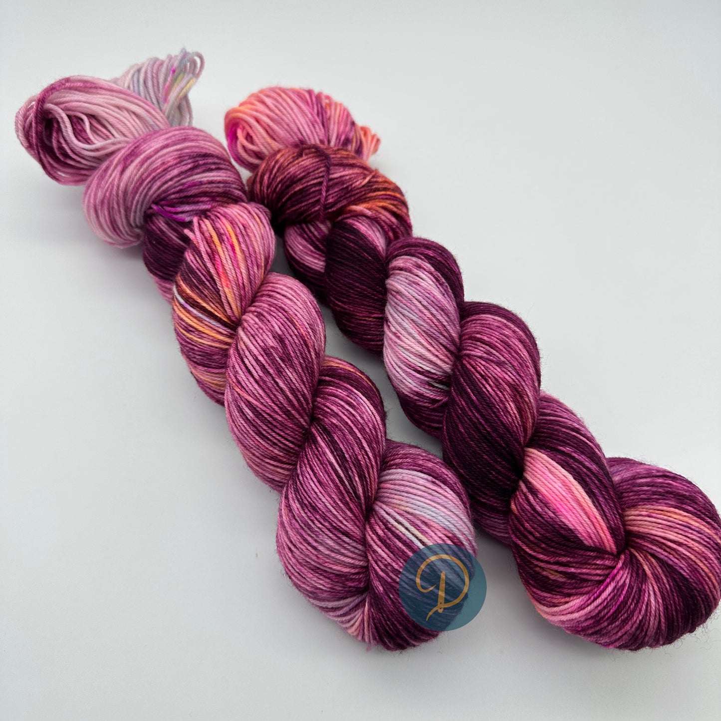 Handgefärbte Sockenwolle, 4-fach Wolle, 100 g, Nr. 118
