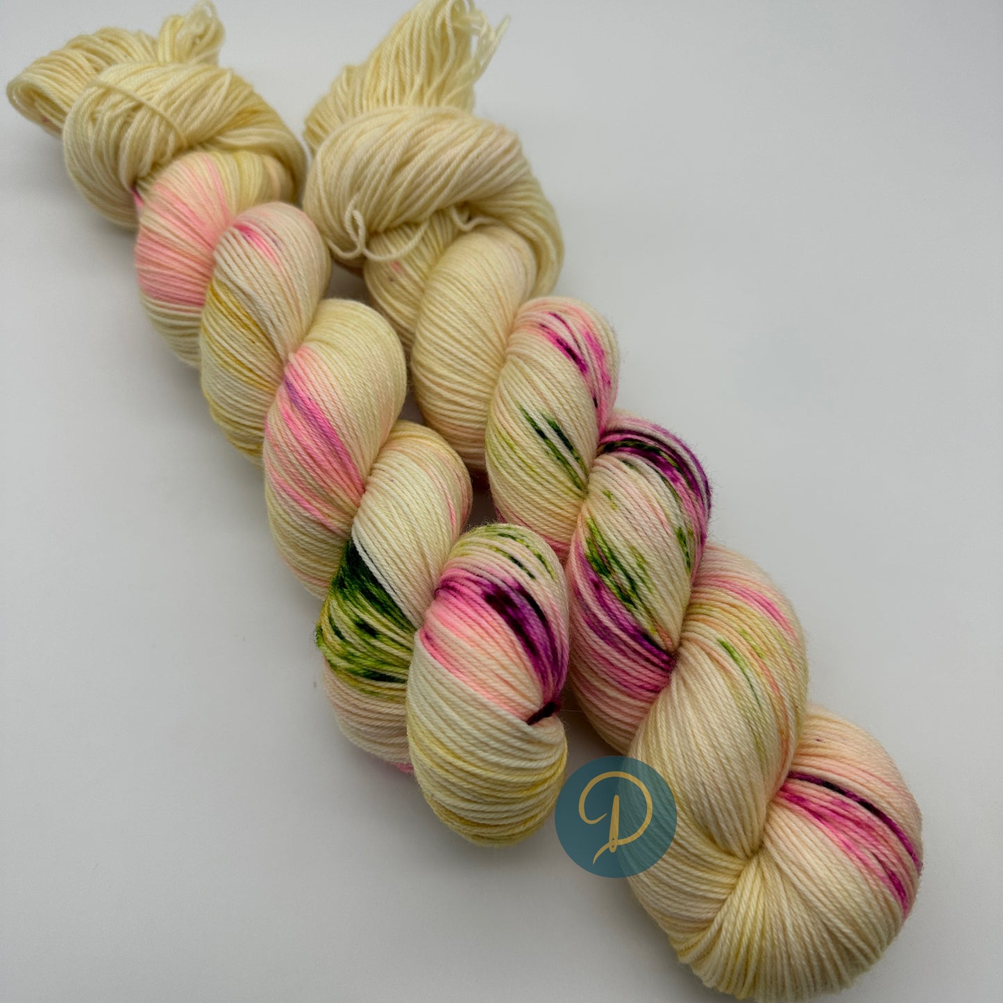 Handgefärbte Sockenwolle, 4-fach Wolle, 100 g, Nr. 121