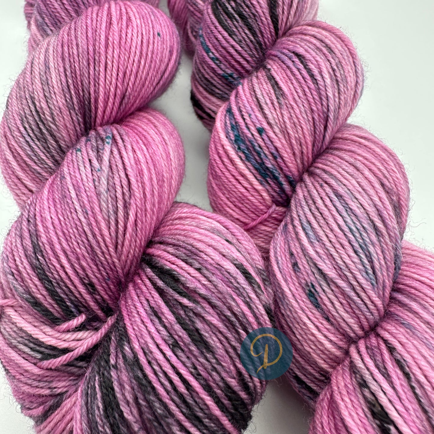 Handgefärbte Sockenwolle, 4-fach Wolle, 100 g, Nr. 122