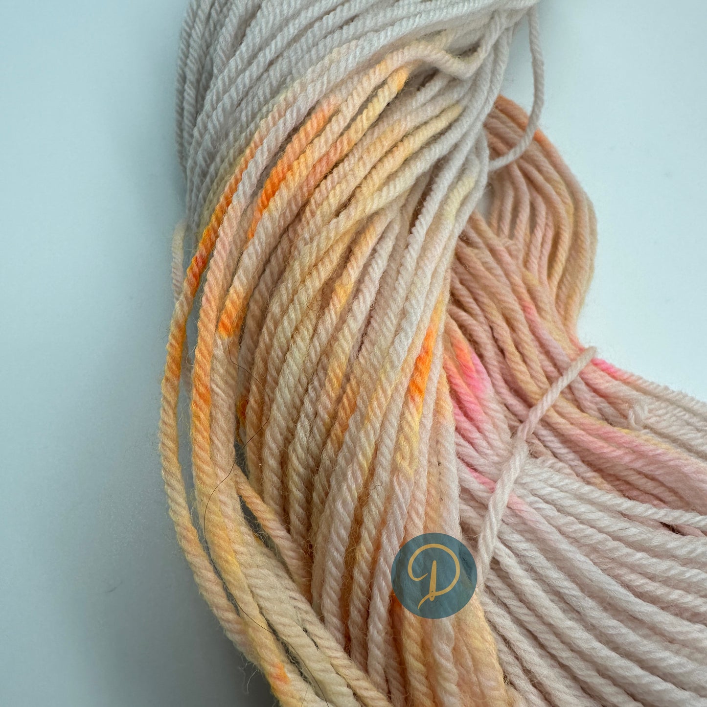 Handgefärbte Sockenwolle, 4-fach Wolle, 100 g, Nr. 14A