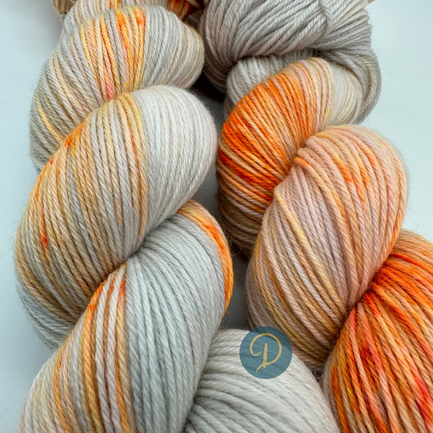 Handgefärbte Sockenwolle, 4-fach Wolle, 100 g, Nr. 14A