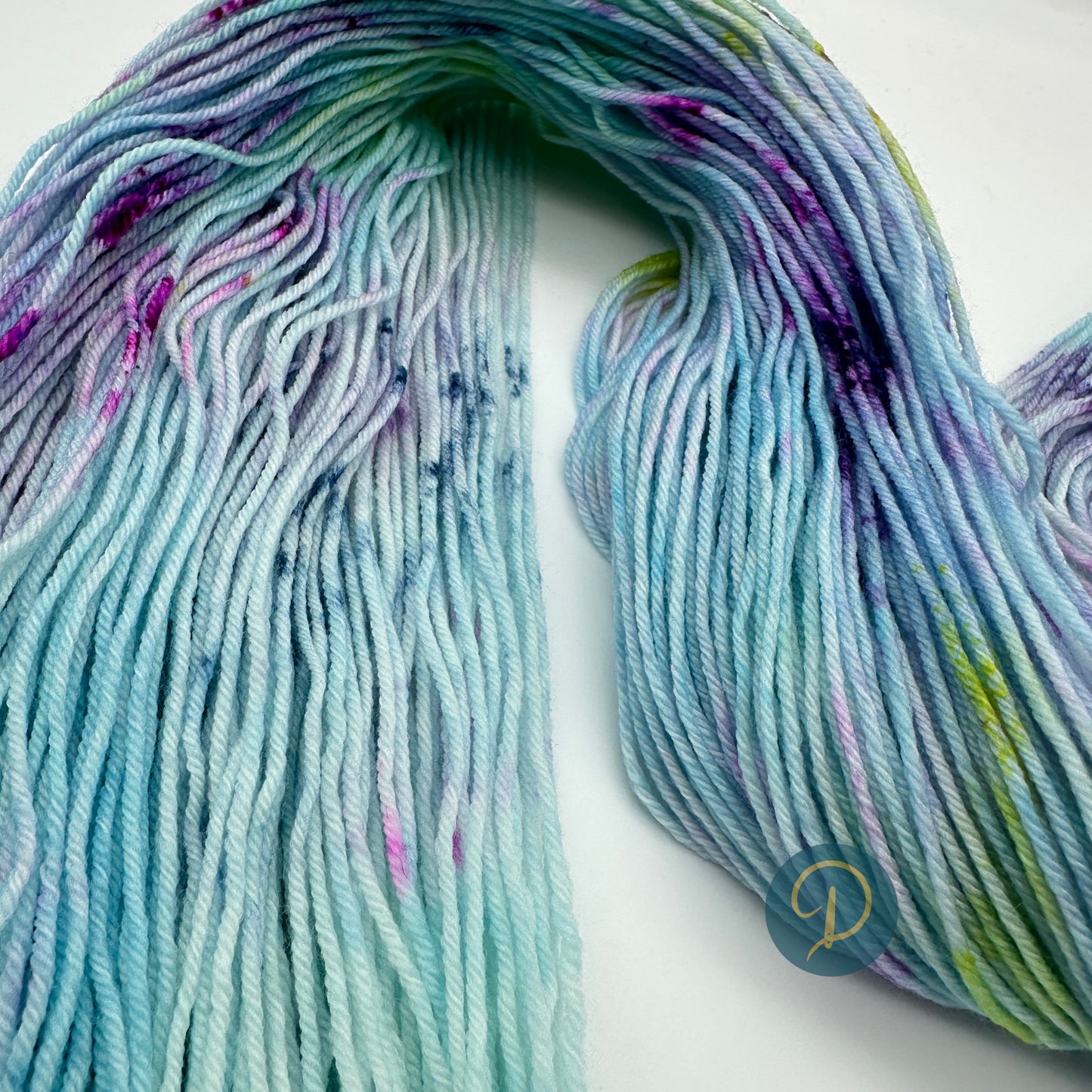 Handgefärbte Sockenwolle, 4-fach Wolle, 100 g, Nr. 4A