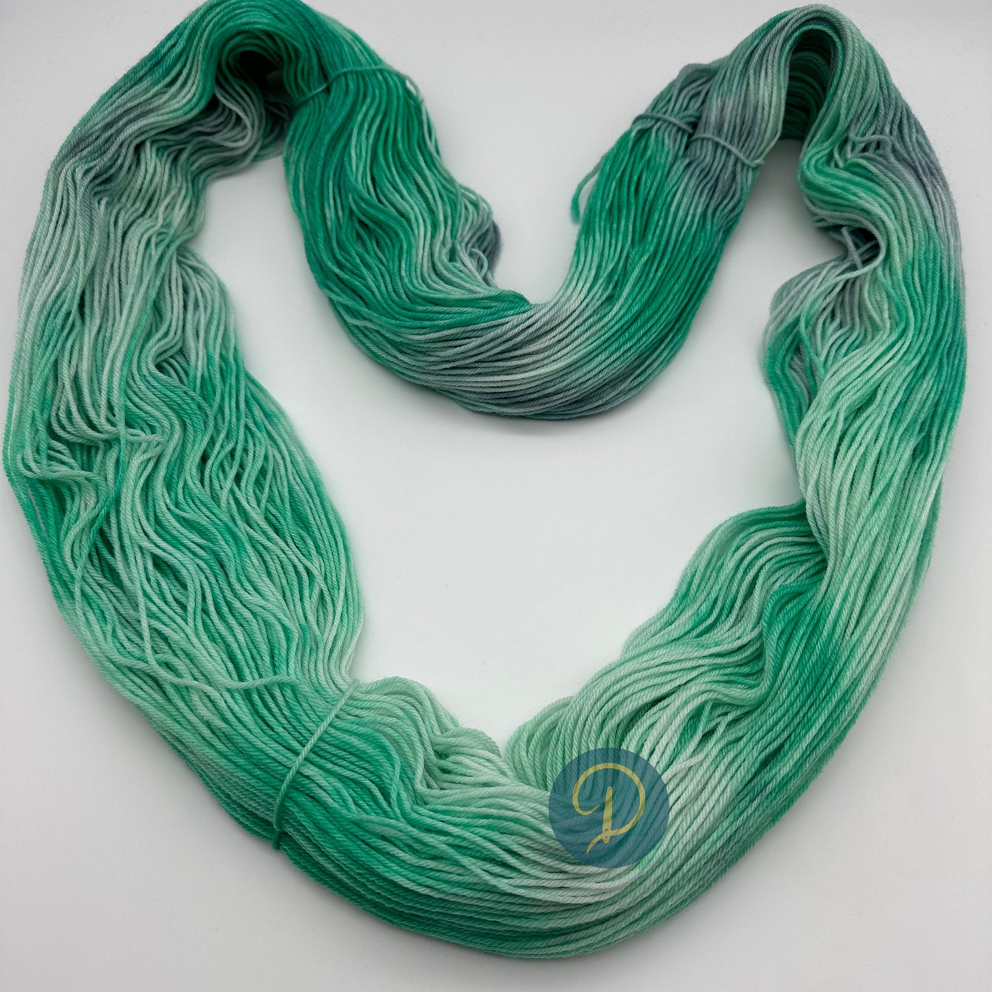Handgefärbte Sockenwolle, 4-fach Wolle, 100 g, Nr. 23