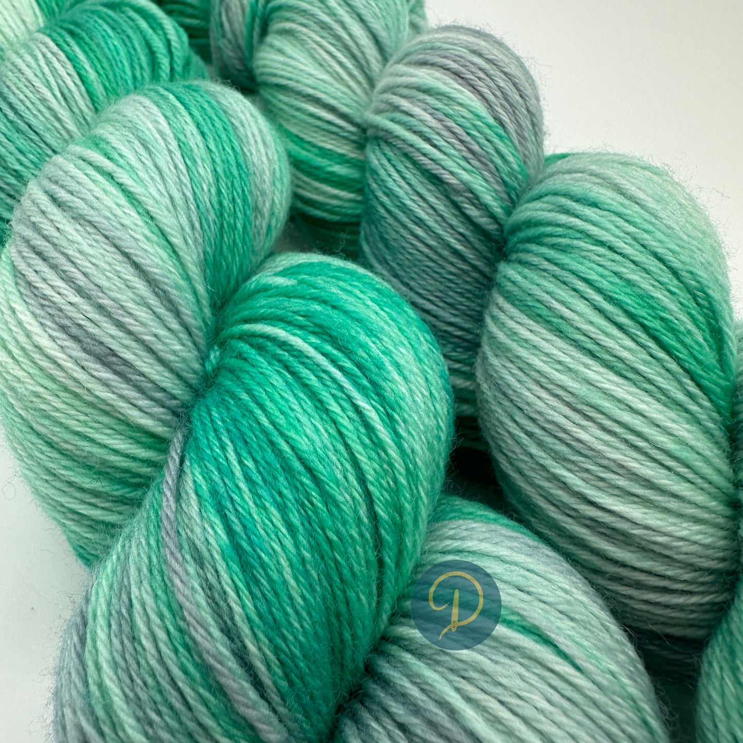 Handgefärbte Sockenwolle, 4-fach Wolle, 100 g, Nr. 23