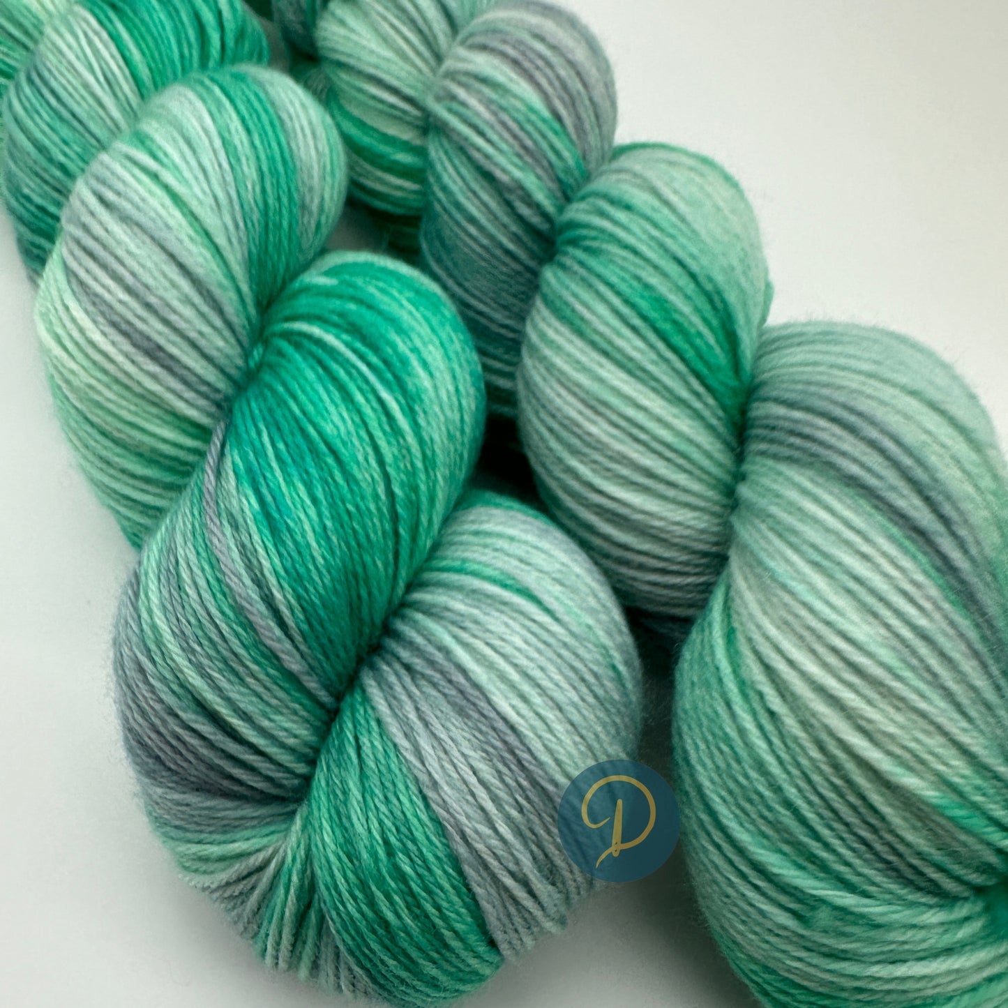 Handgefärbte Sockenwolle, 4-fach Wolle, 100 g, Nr. 23