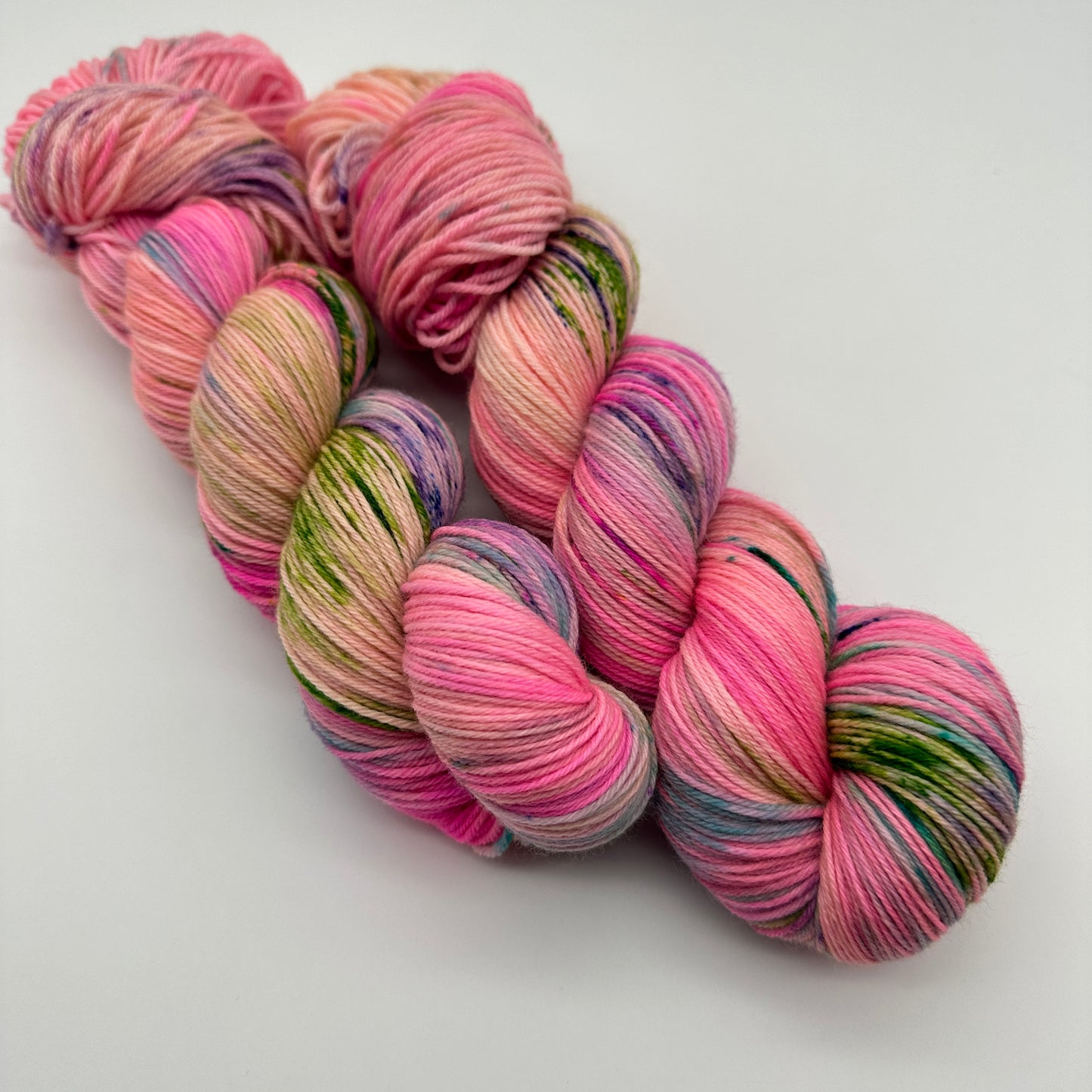 Handgefärbte Sockenwolle, 4-fach Wolle, 100 g, Nr. 28A