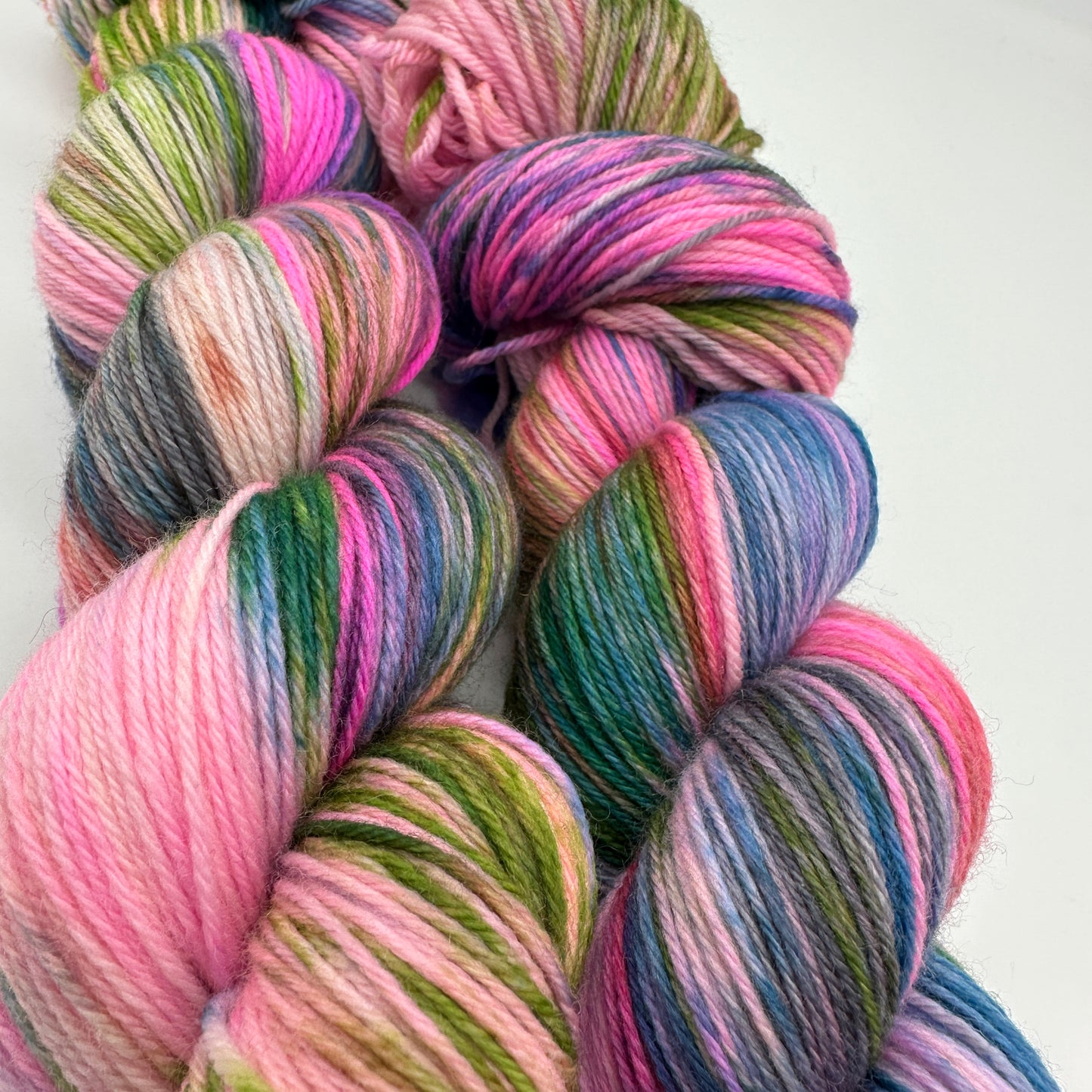 Handgefärbte Sockenwolle, 4-fach Wolle, 100 g, Nr. 93