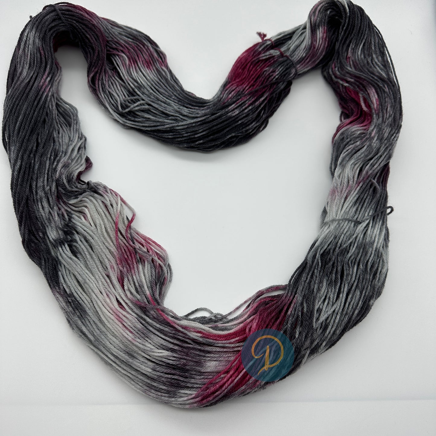 Handgefärbte Sockenwolle, 4-fach Wolle, 100 g, Nr. 56