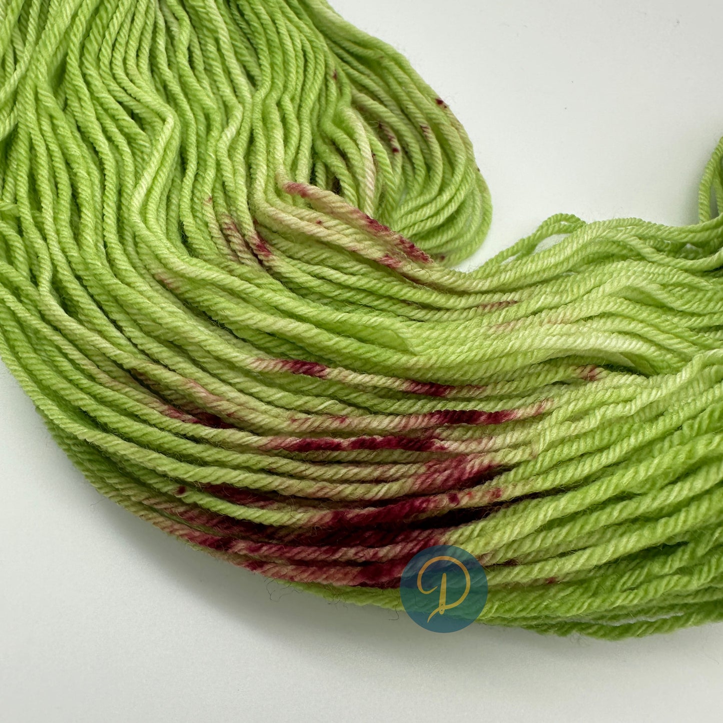 Handgefärbte Sockenwolle, 4-fach Wolle, 100 g, Nr. 58
