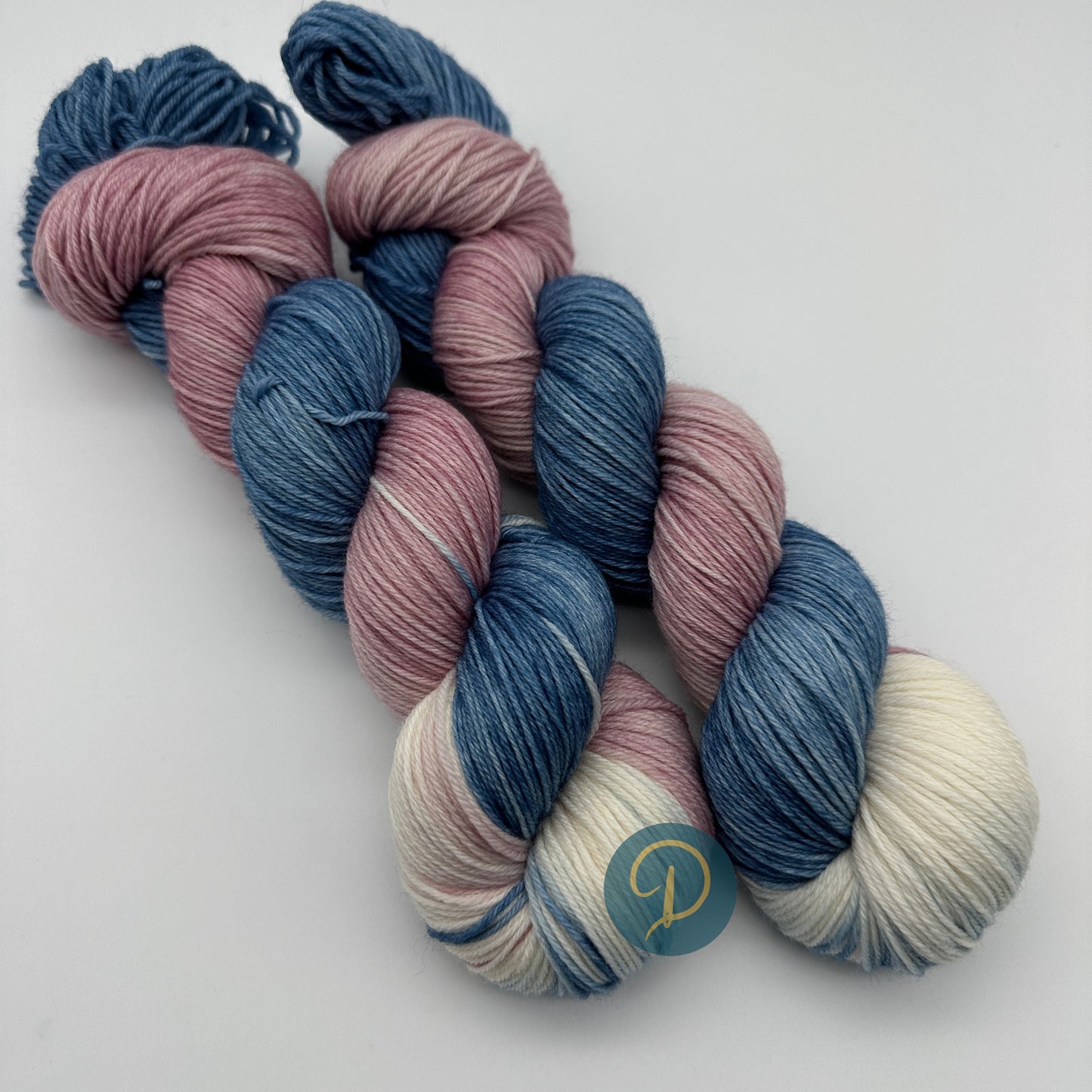 Handgefärbte Sockenwolle, 4-fach Wolle, 100 g, Nr. 70