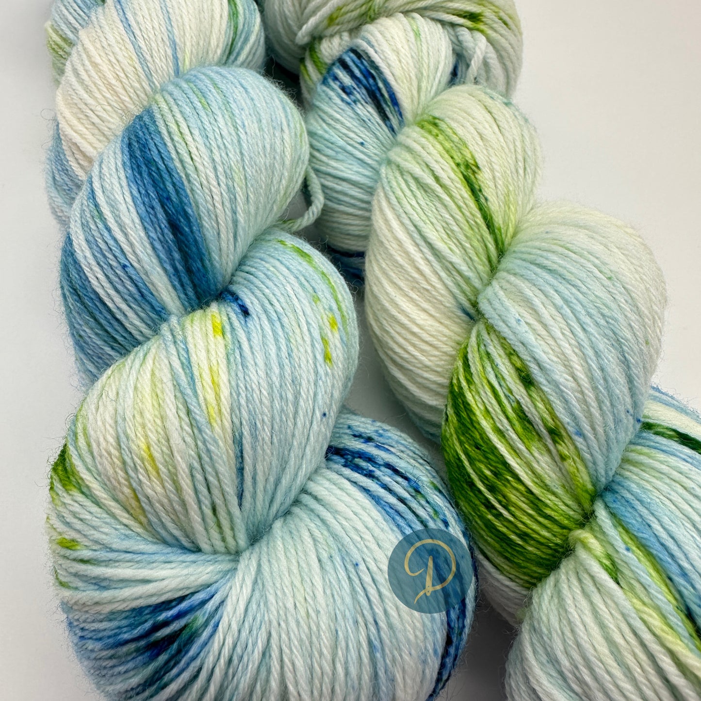 Handgefärbte Sockenwolle, 4-fach Wolle, 100 g, Nr. 99