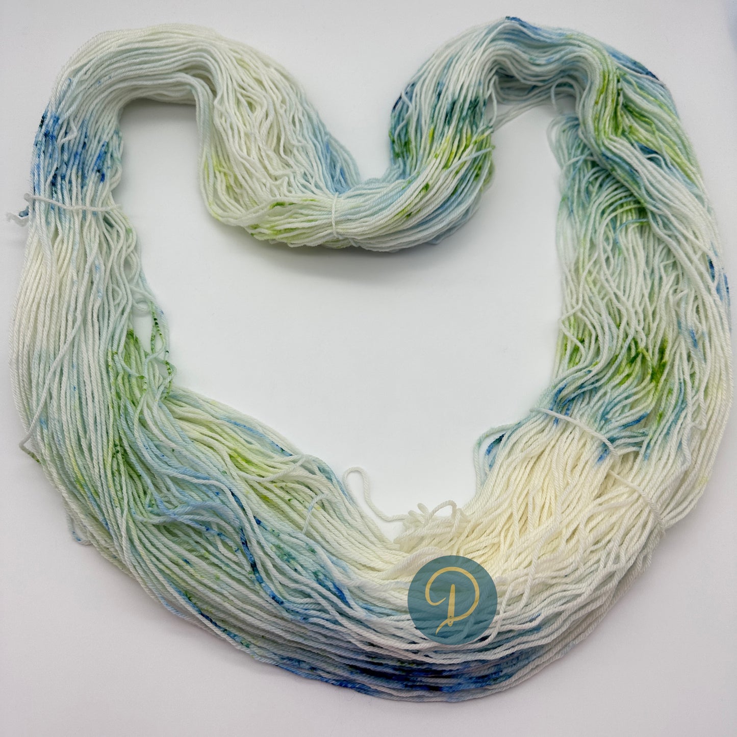 Handgefärbte Sockenwolle, 4-fach Wolle, 100 g, Nr. 99