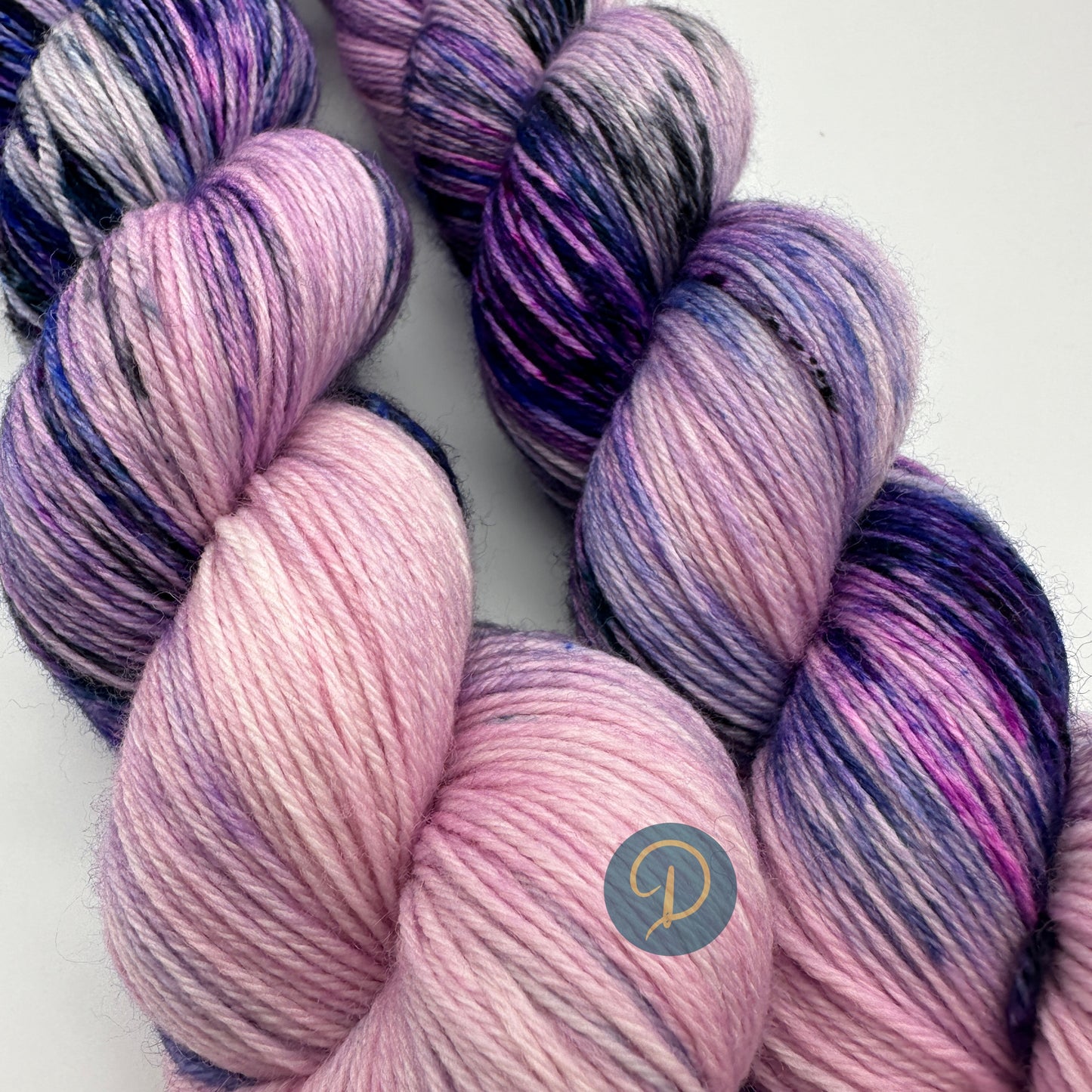 Handgefärbte Sockenwolle, 4-fach Wolle, 100 g, Nr. 72