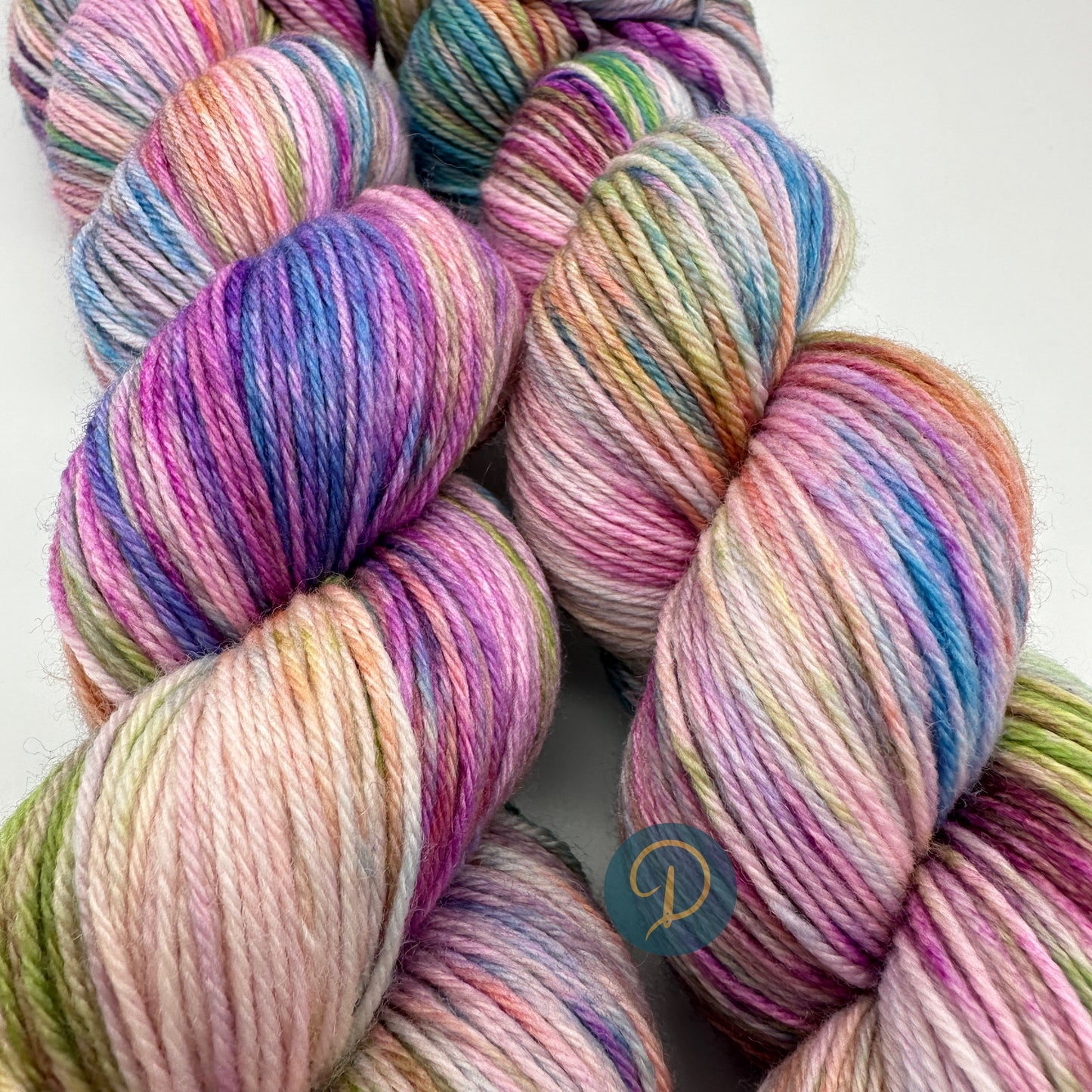 Handgefärbte Sockenwolle, 4-fach Wolle, 100 g, Nr. 80