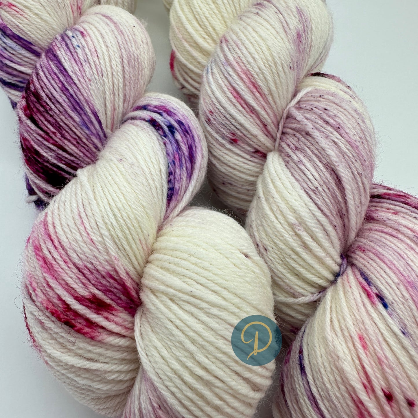 Handgefärbte Sockenwolle, 4-fach Wolle, 100 g, Nr. 97