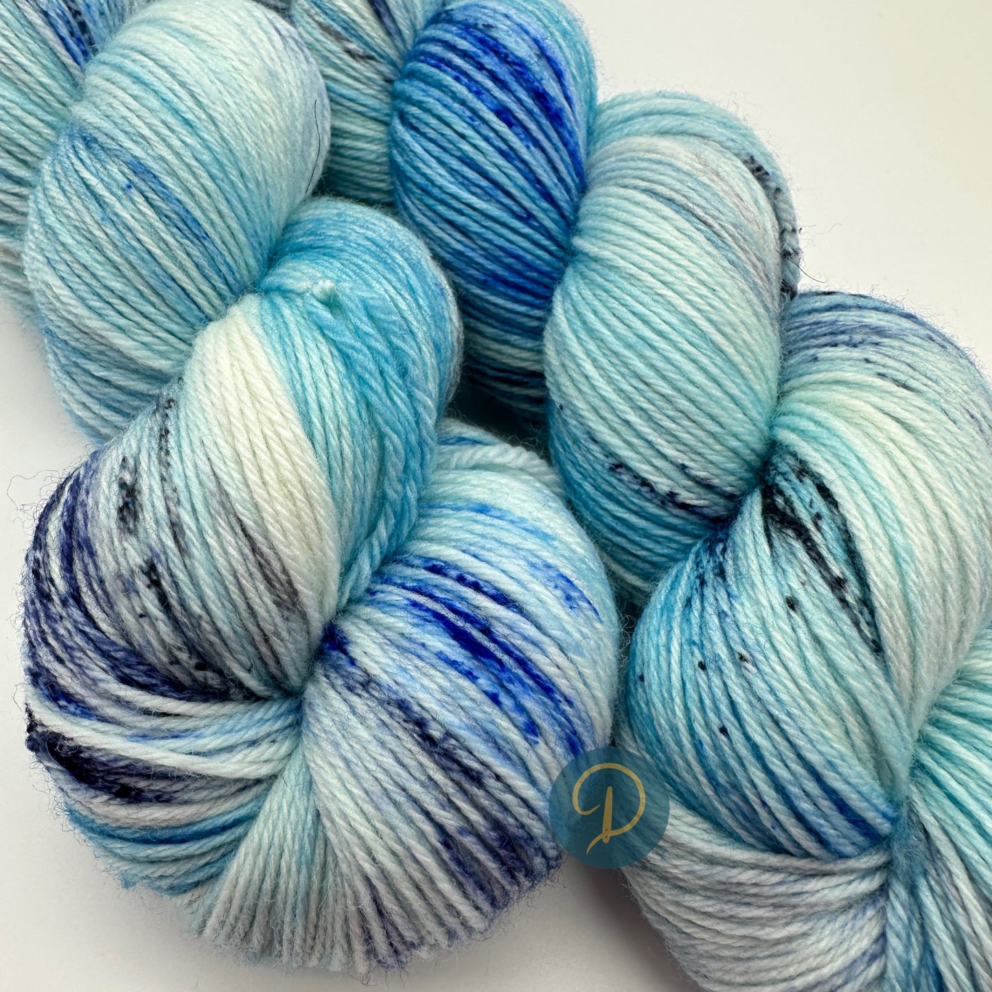 Handgefärbte Sockenwolle, 4-fach Wolle, 100 g, Nr. 98