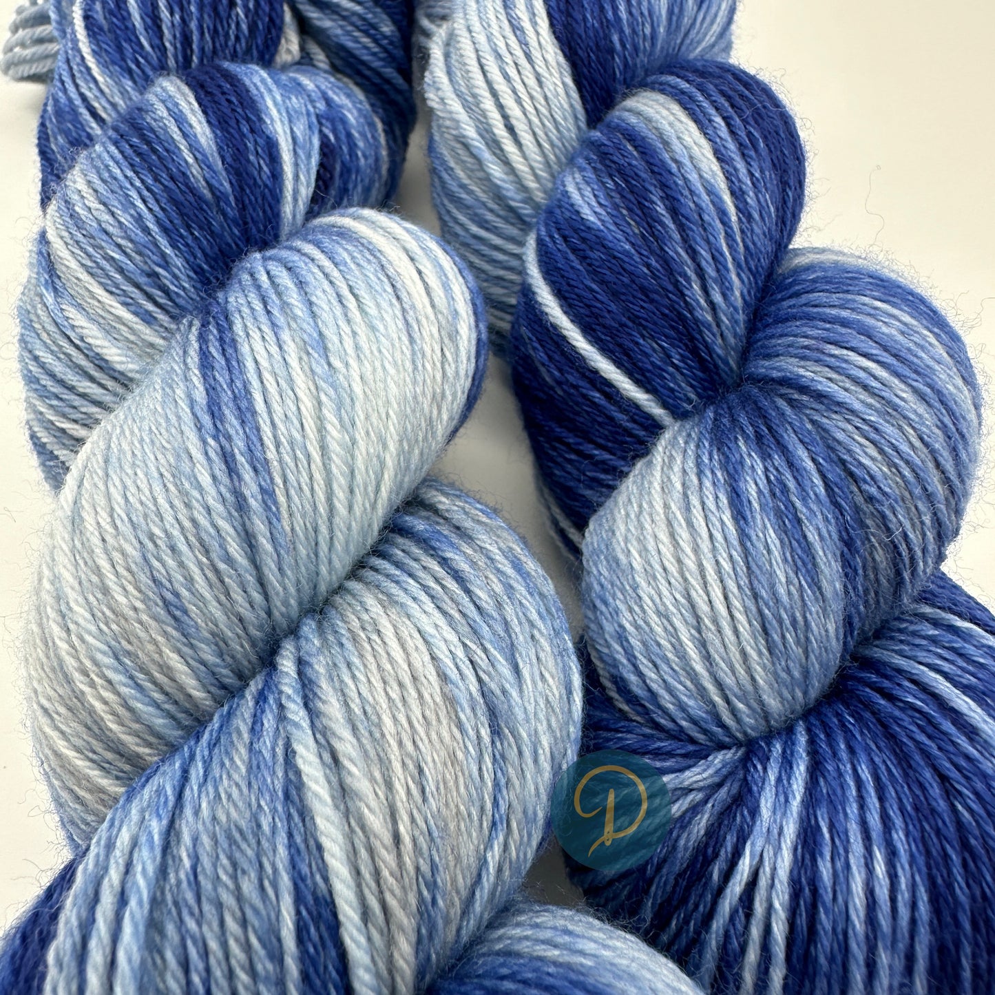 Handgefärbte Sockenwolle, 4-fach Wolle, 100 g, Nr. 48