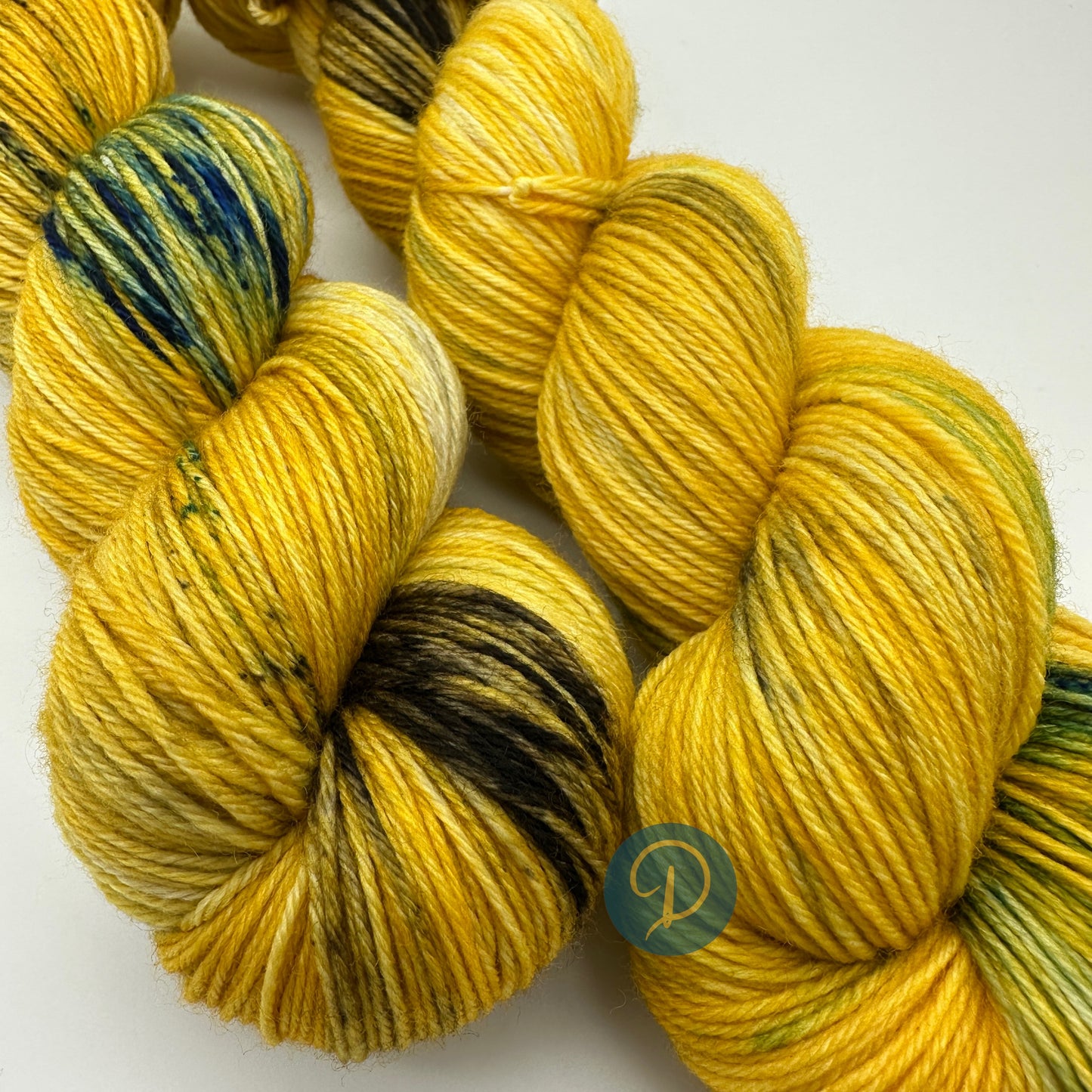 Handgefärbte Sockenwolle, 4-fach Wolle, 100 g, Nr. 104