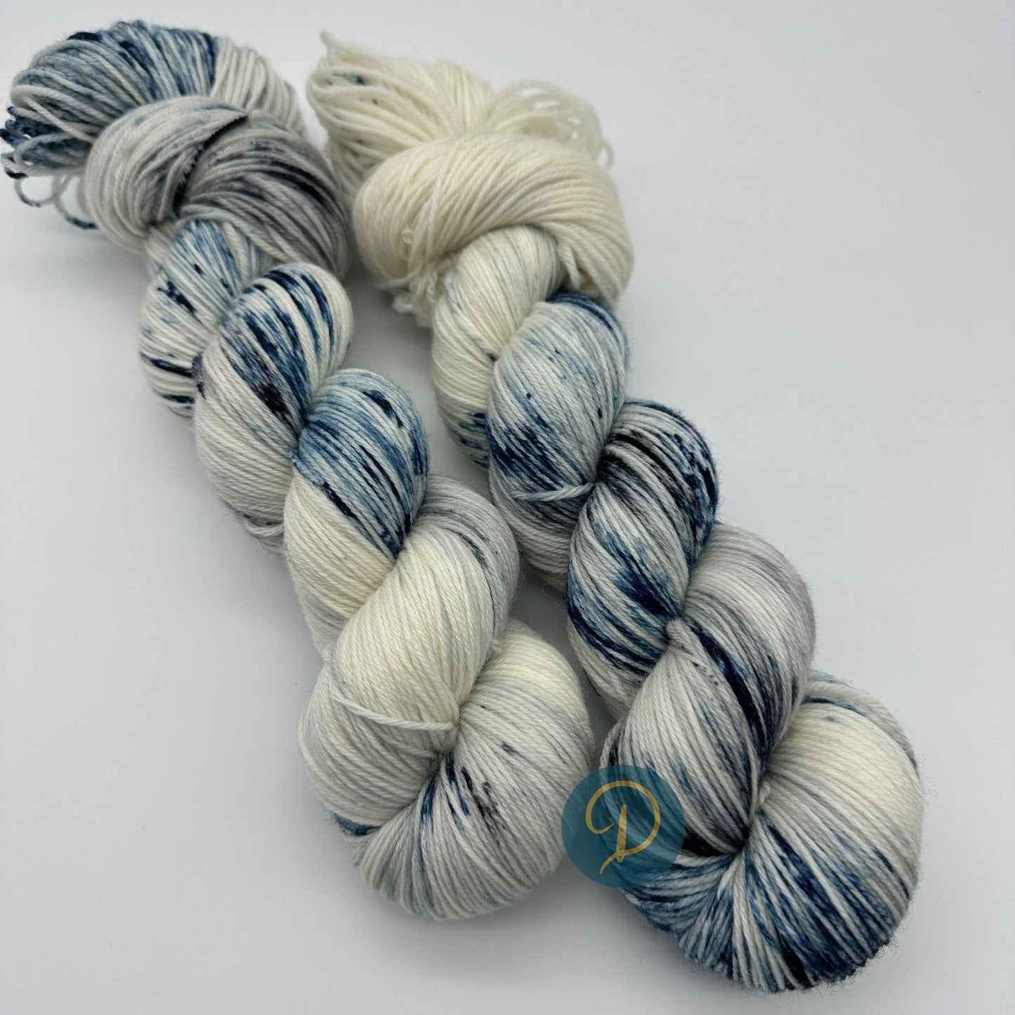 Handgefärbte Sockenwolle, 4-fach Wolle, 100 g, Nr. 101