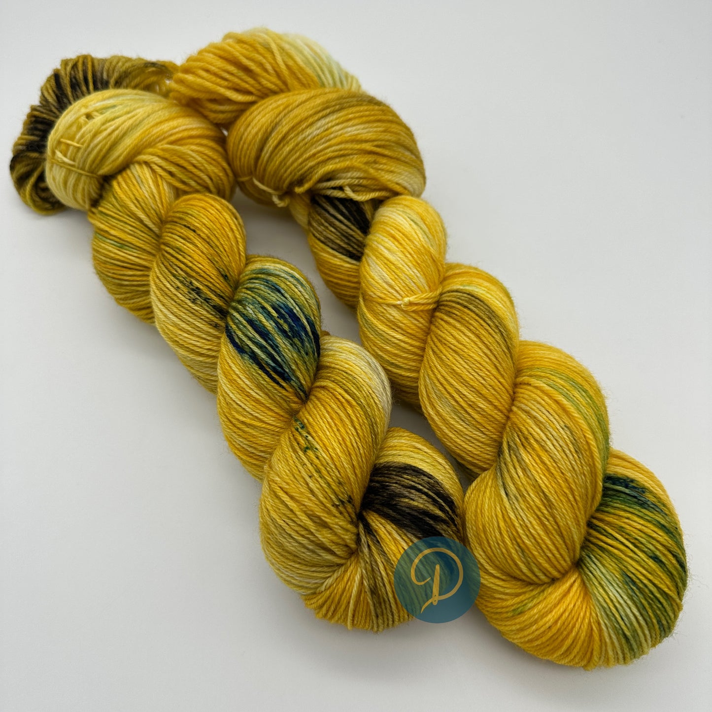 Handgefärbte Sockenwolle, 4-fach Wolle, 100 g, Nr. 104