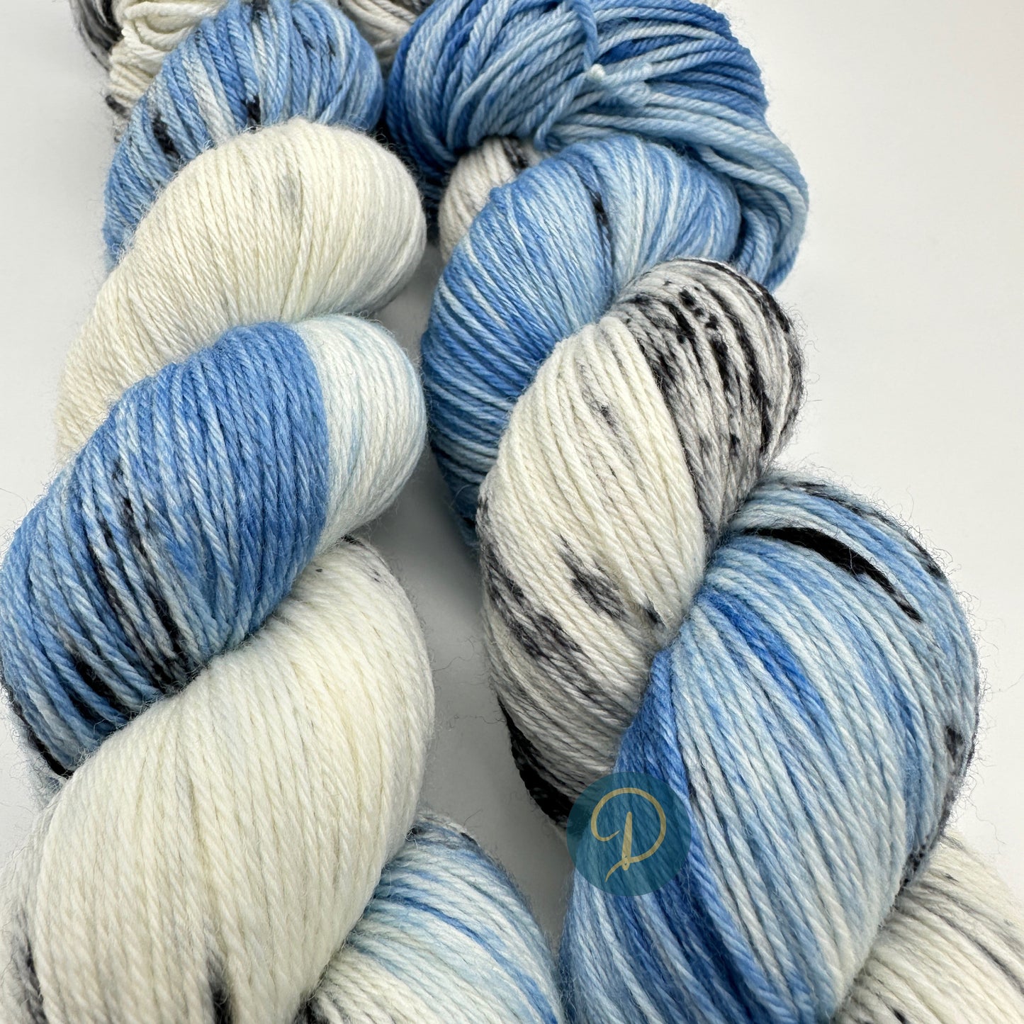 Handgefärbte Sockenwolle, 4-fach Wolle, 100 g, Nr. 111