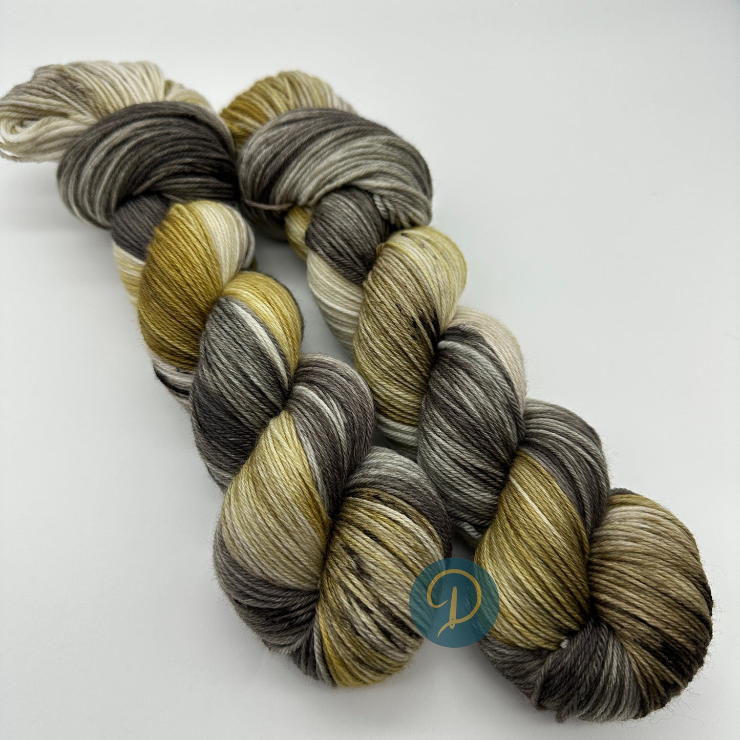 Handgefärbte Sockenwolle, 4-fach Wolle, 100 g, Nr. 114