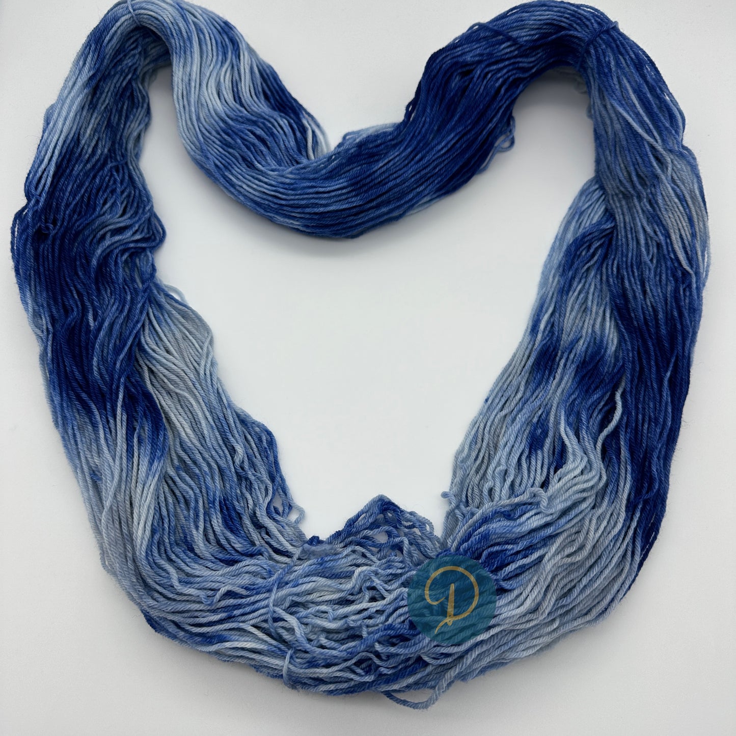 Handgefärbte Sockenwolle, 4-fach Wolle, 100 g, Nr. 48