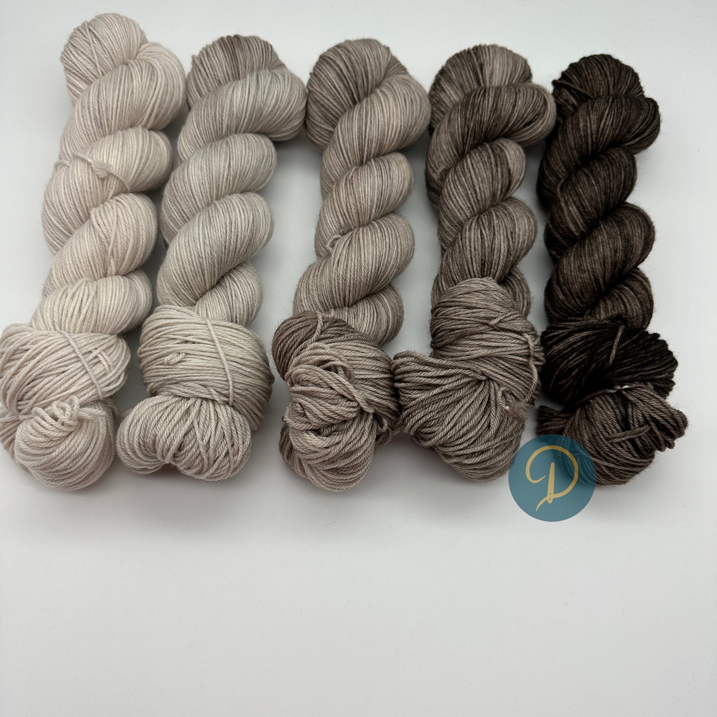 Fade Set "Hot Chocolate" 4-fach, 5 Stränge je 100g