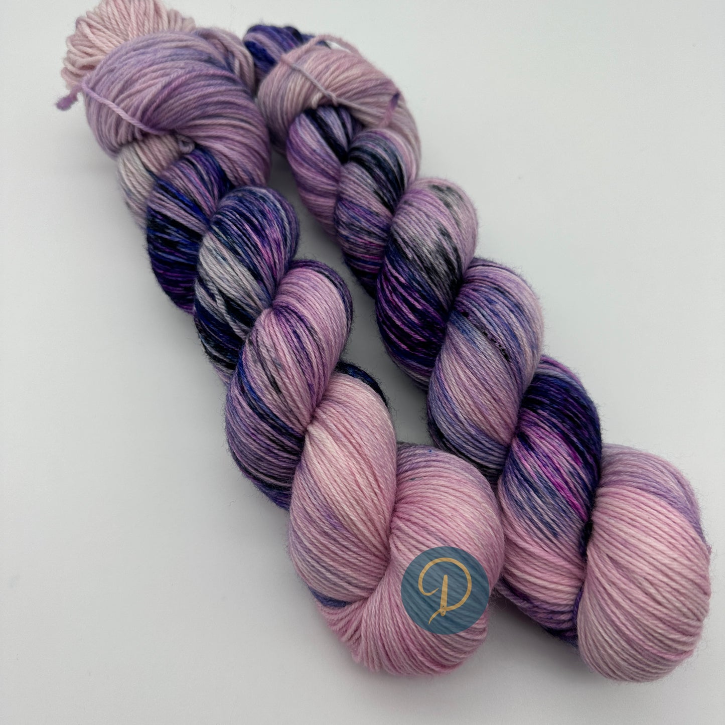Handgefärbte Sockenwolle, 4-fach Wolle, 100 g, Nr. 72