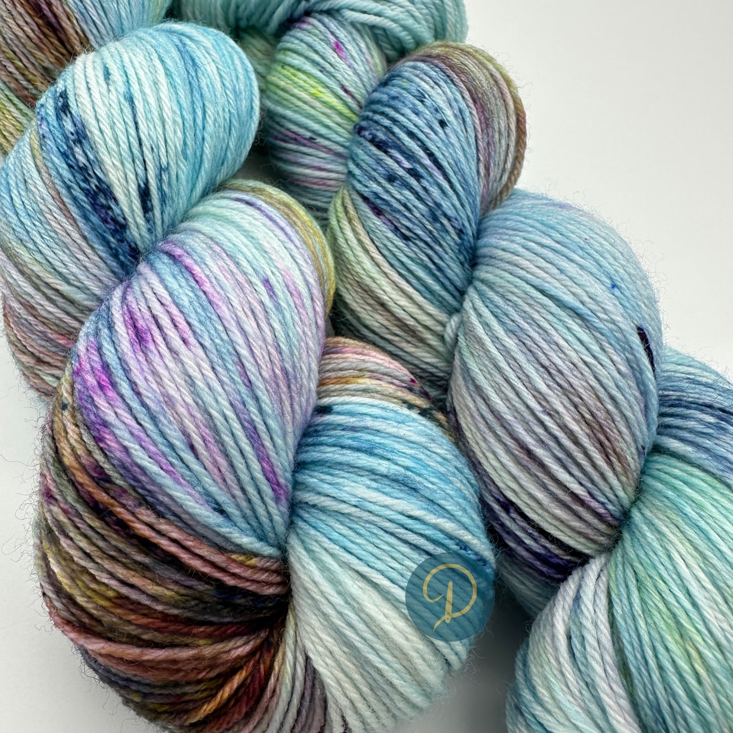 Handgefärbte Sockenwolle, 4-fach Wolle, 100 g, Nr. 85