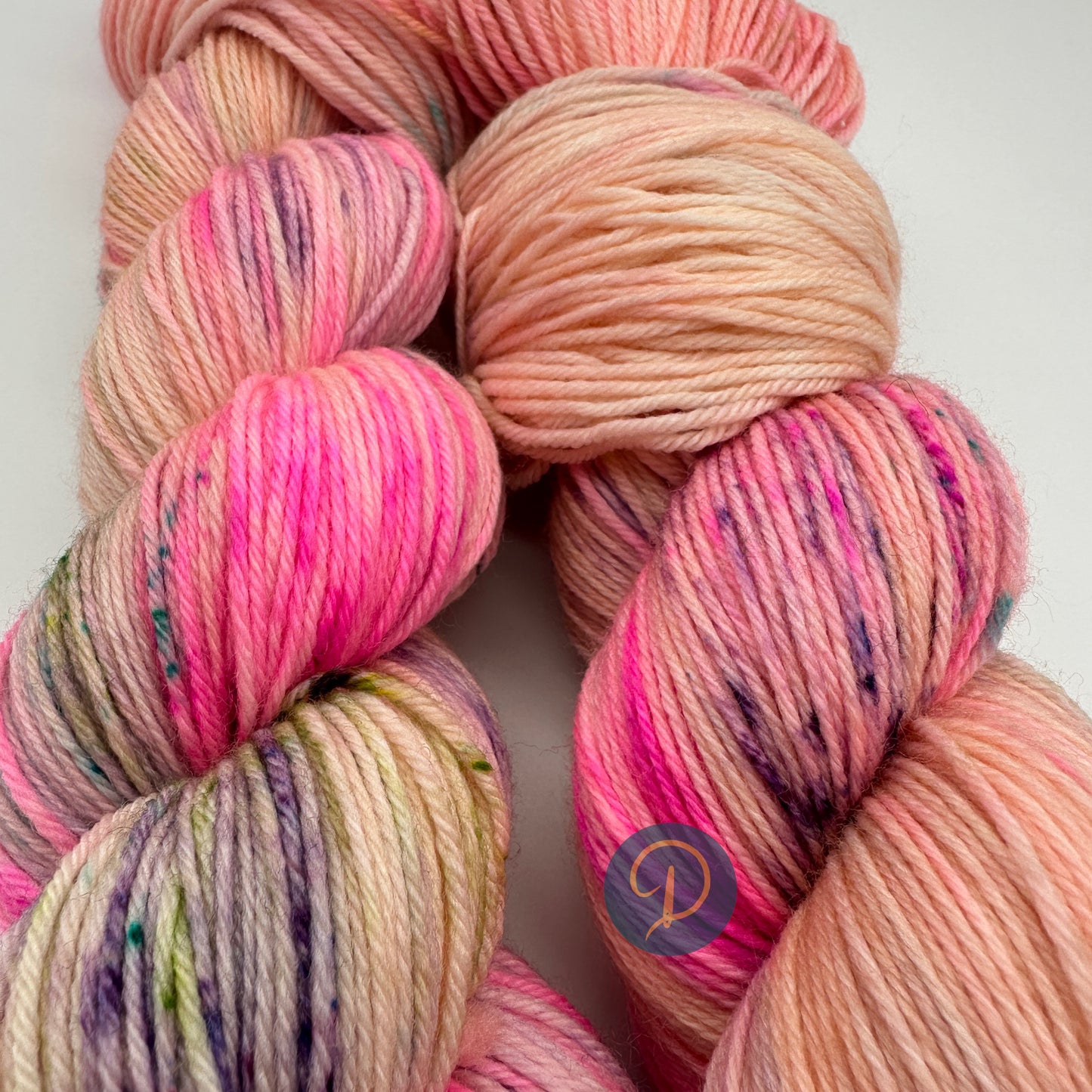 Handgefärbte Sockenwolle, 4-fach Wolle, 100 g, Nr. 87