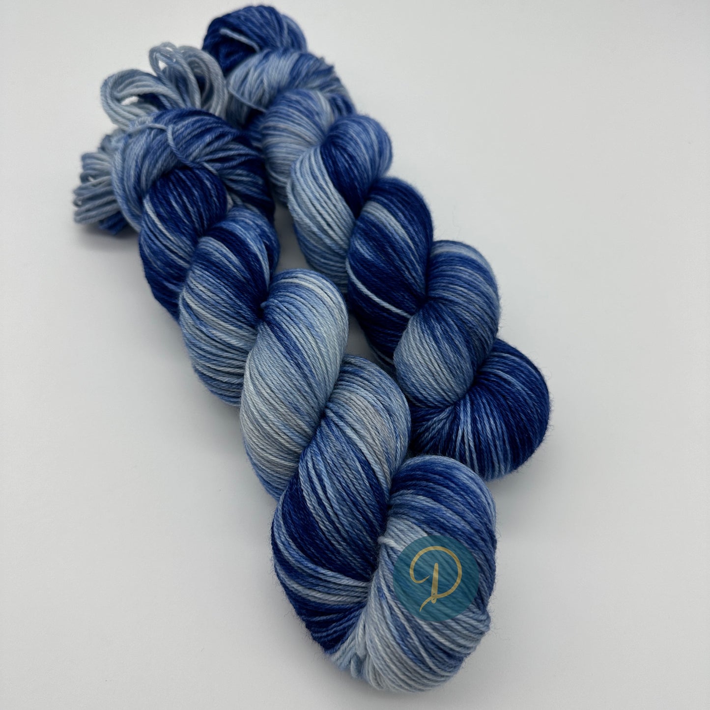 Handgefärbte Sockenwolle, 4-fach Wolle, 100 g, Nr. 48