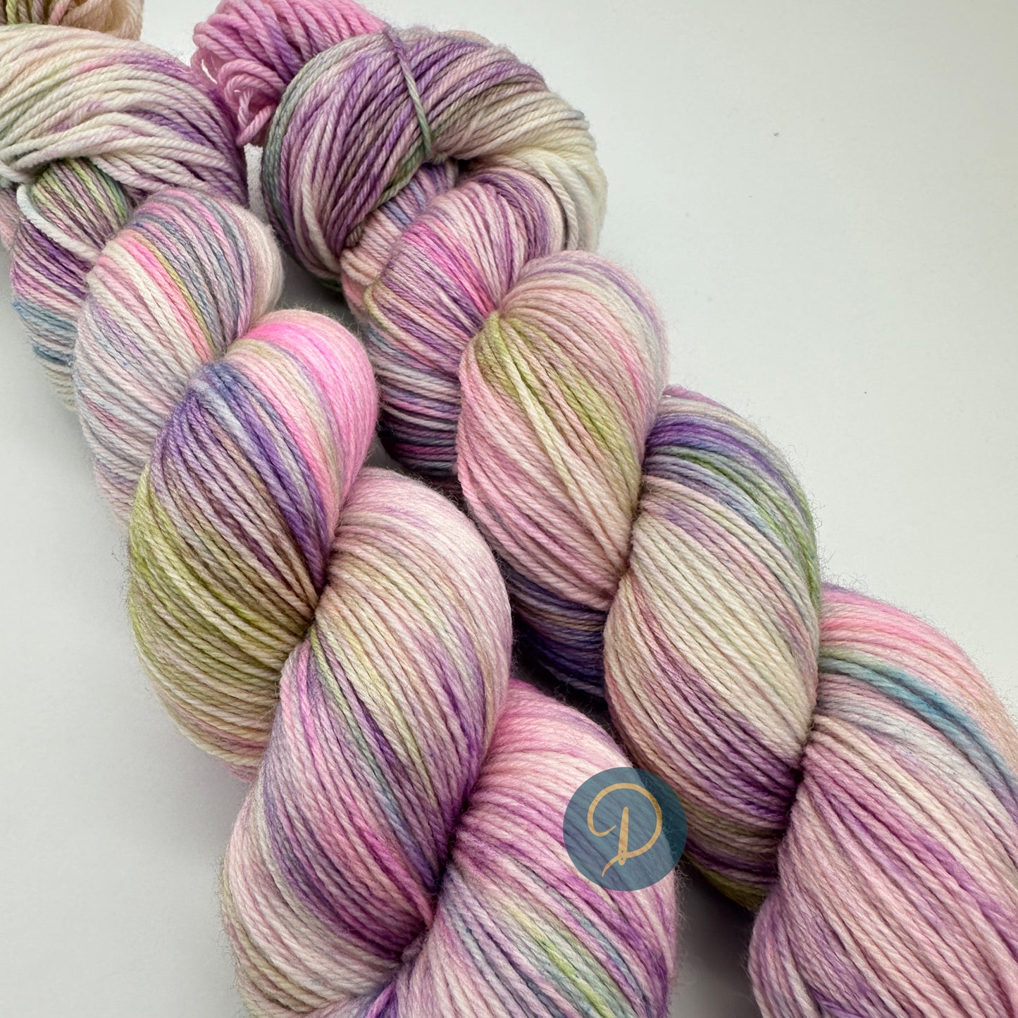 Handgefärbte Sockenwolle, 4-fach Wolle, 100 g, Nr. 105