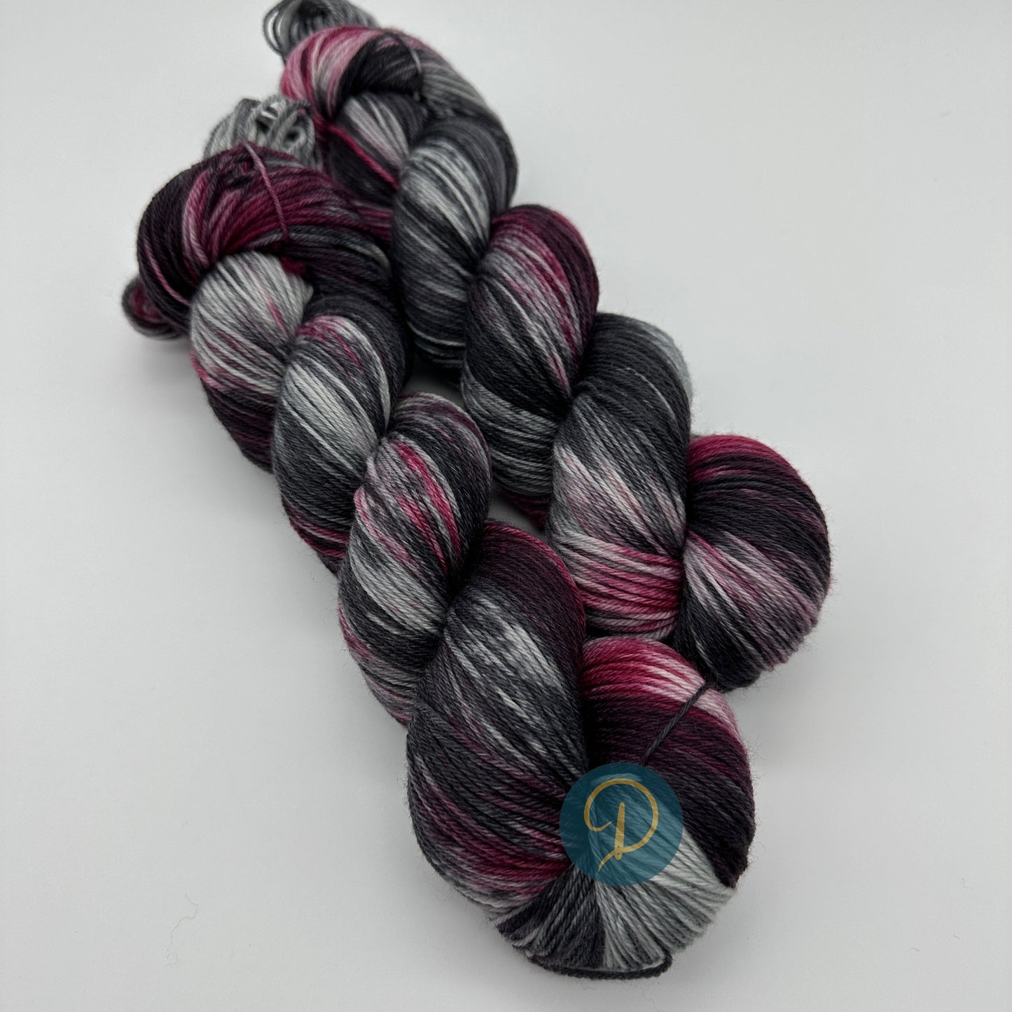 Handgefärbte Sockenwolle, 4-fach Wolle, 100 g, Nr. 56