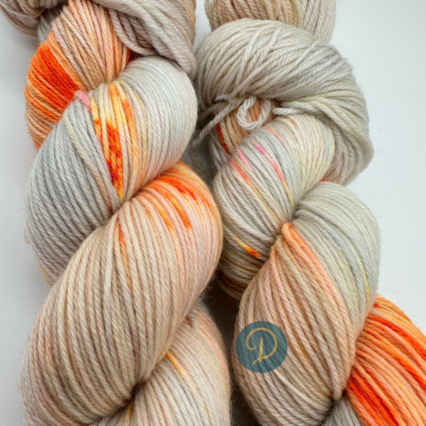 Handgefärbte Sockenwolle, 4-fach Wolle, 100 g, Nr. 109