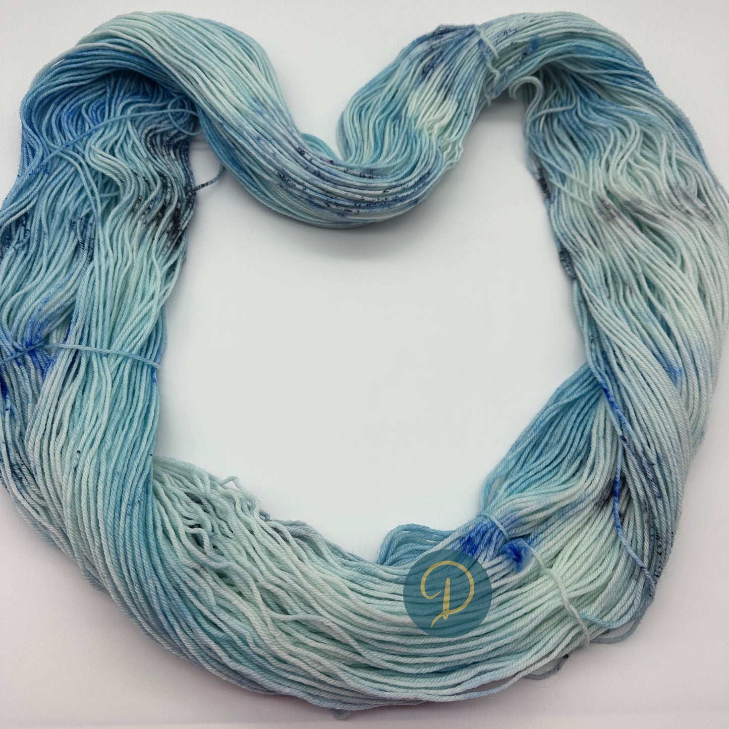 Handgefärbte Sockenwolle, 4-fach Wolle, 100 g, Nr. 98