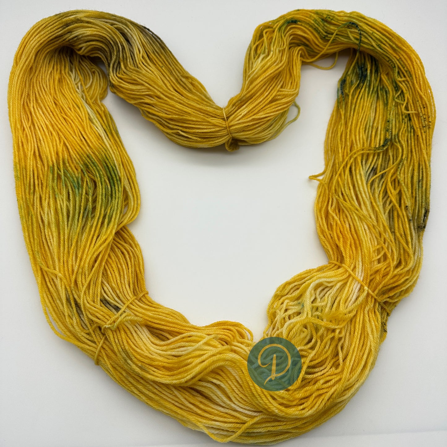 Handgefärbte Sockenwolle, 4-fach Wolle, 100 g, Nr. 104
