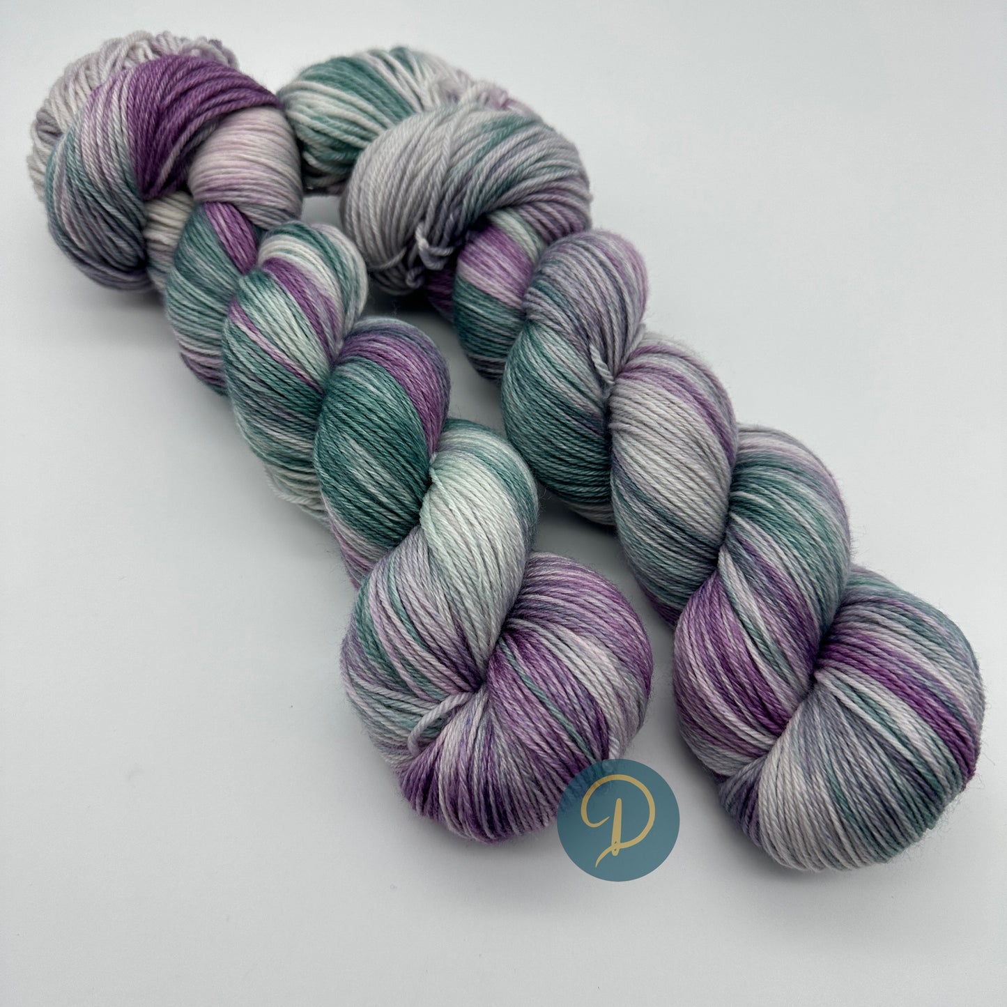 Handgefärbte Sockenwolle, 4-fach Wolle, 100 g, Nr. 78