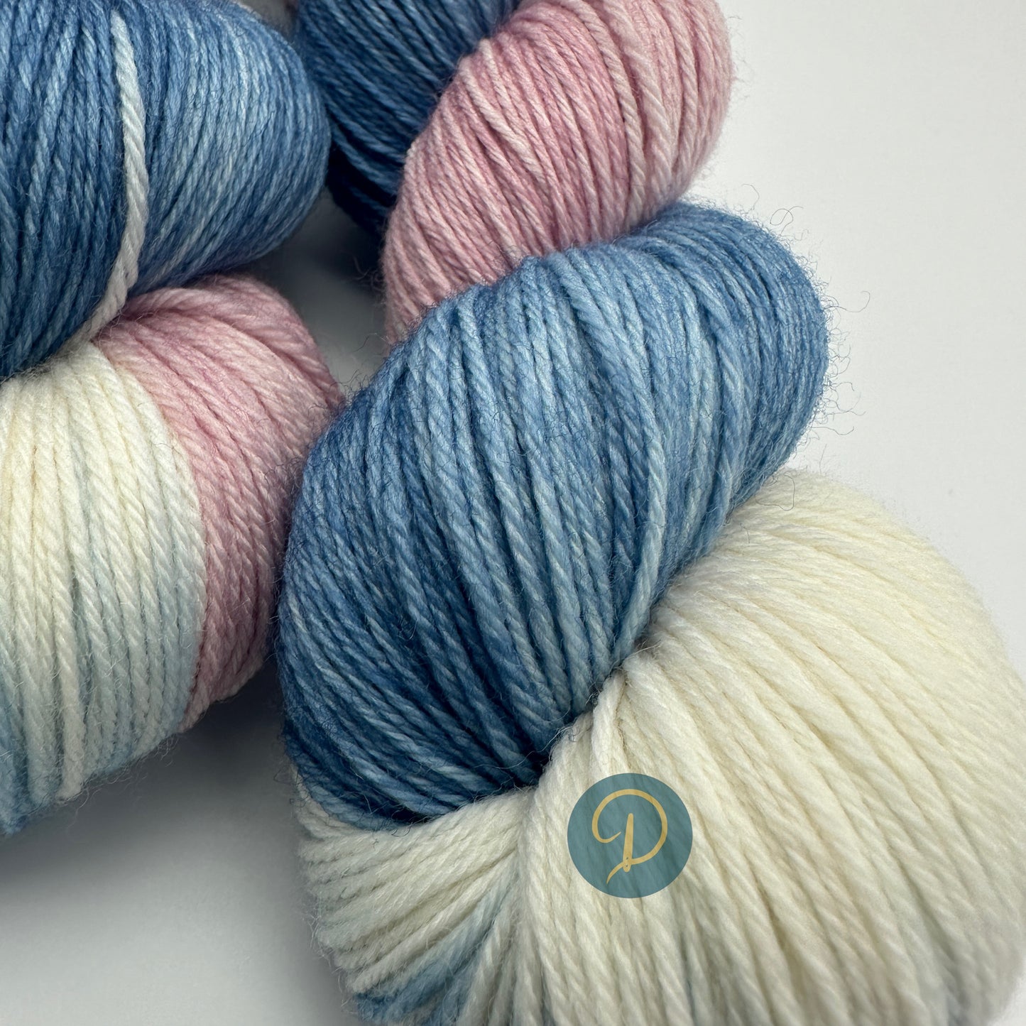 Handgefärbte Sockenwolle, 4-fach Wolle, 100 g, Nr. 70