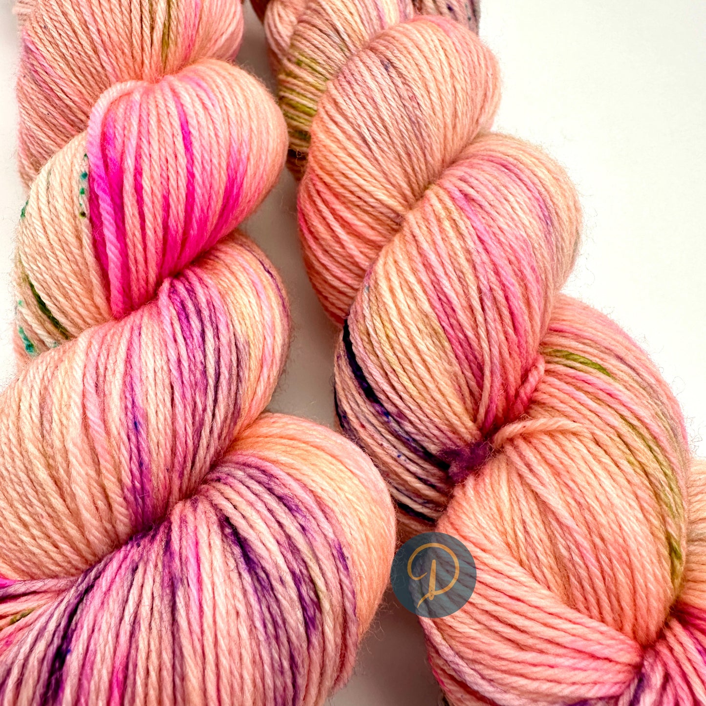 Handgefärbte Sockenwolle, 4-fach Wolle, 100 g, Nr. 73
