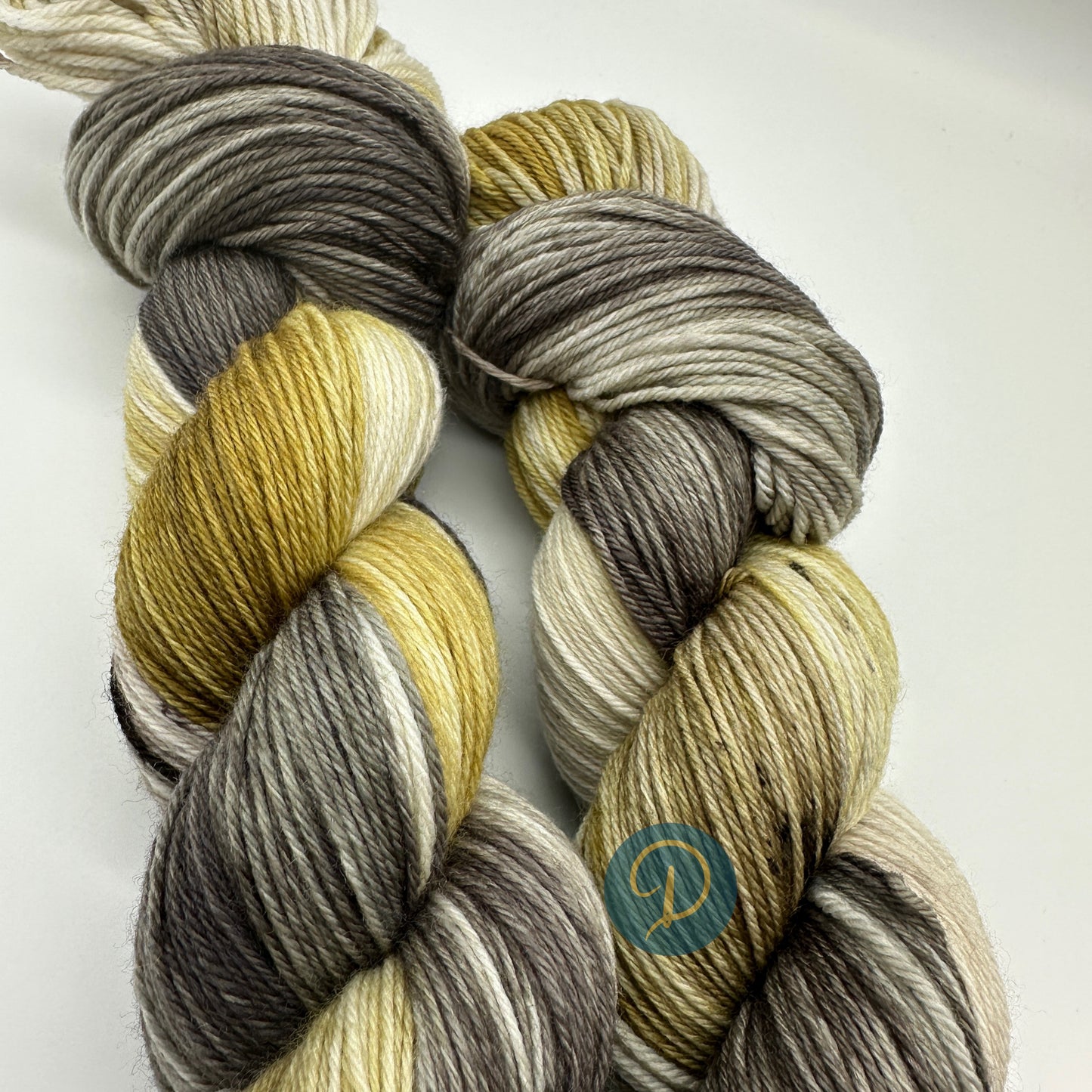 Handgefärbte Sockenwolle, 4-fach Wolle, 100 g, Nr. 114