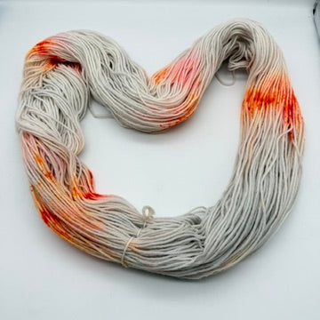 Handgefärbte Wolle, Sockenwolle 6-fach, 150 g, Nr. 14B