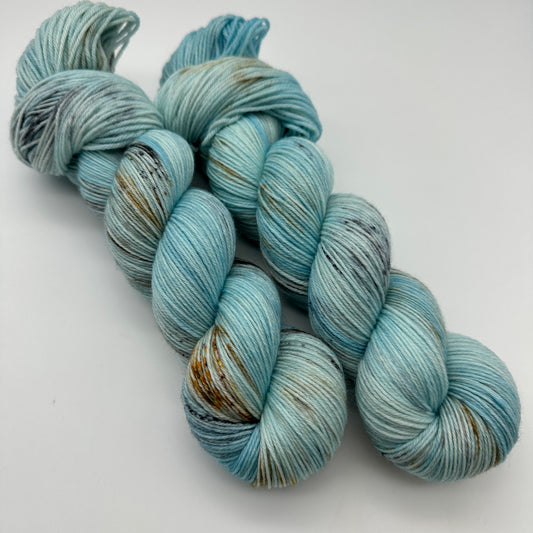 Handgefärbte Sockenwolle,  4-fach Wolle, 100 g, Nr. 16A